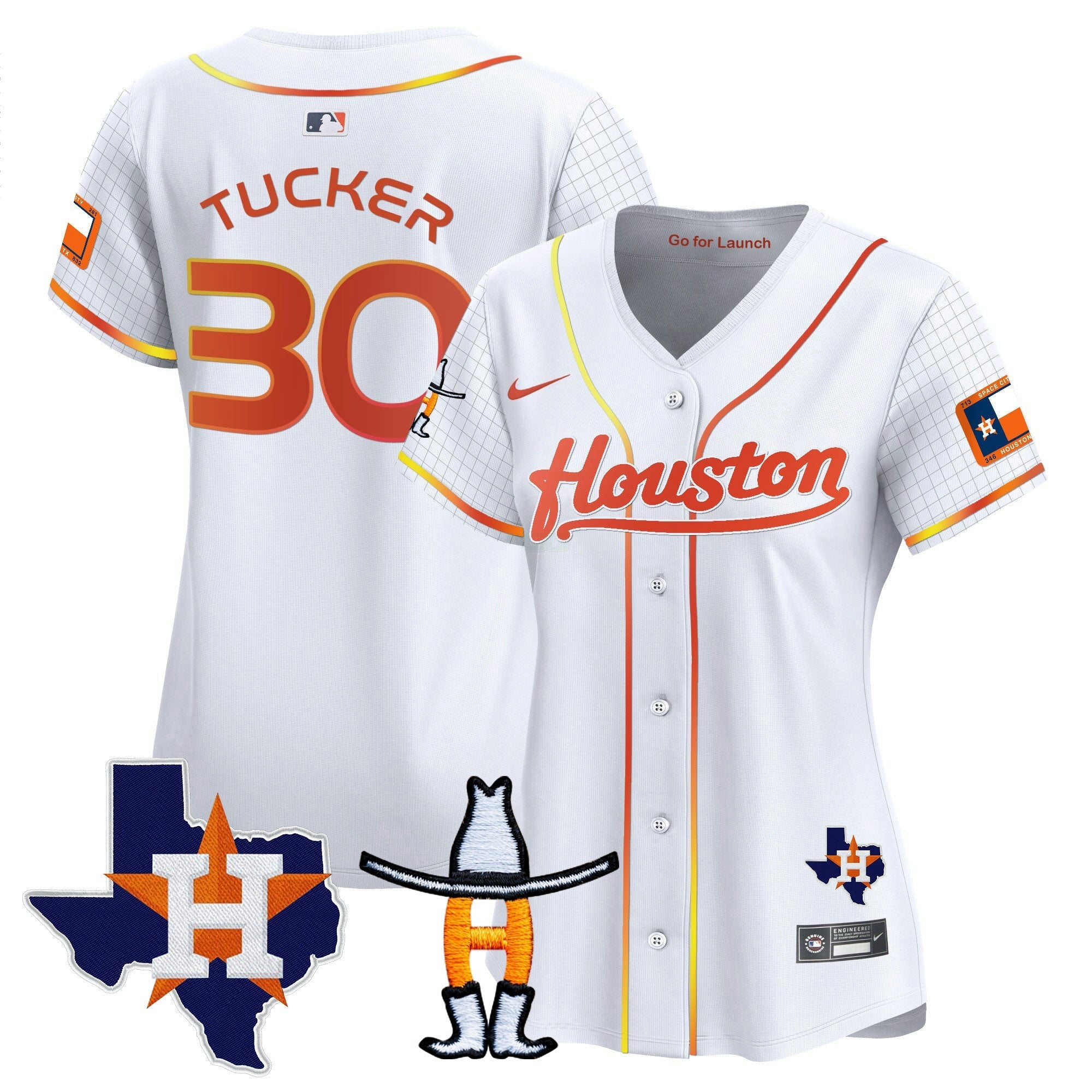 Camisa MLB Women’s Space City Houston Rodeo Patch Vapor Premier Limited Jersey