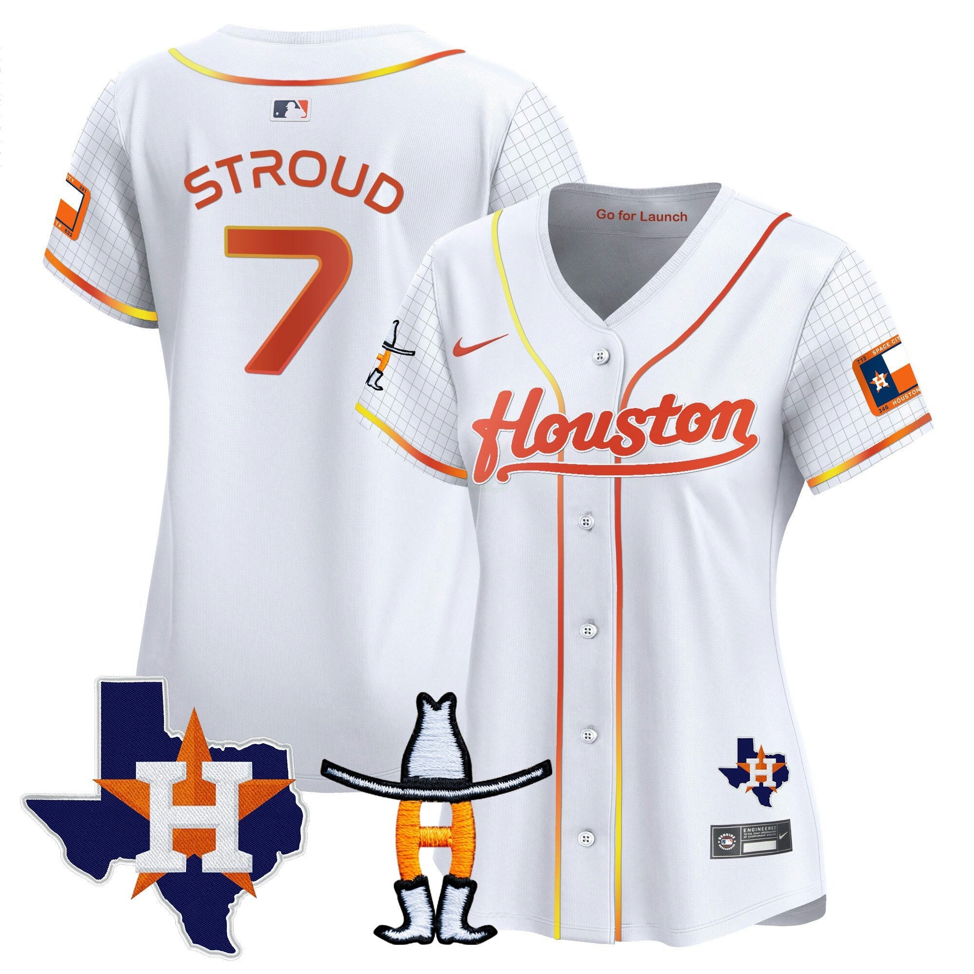 Camisa MLB Women’s Space City Houston Rodeo Patch Vapor Premier Limited Jersey