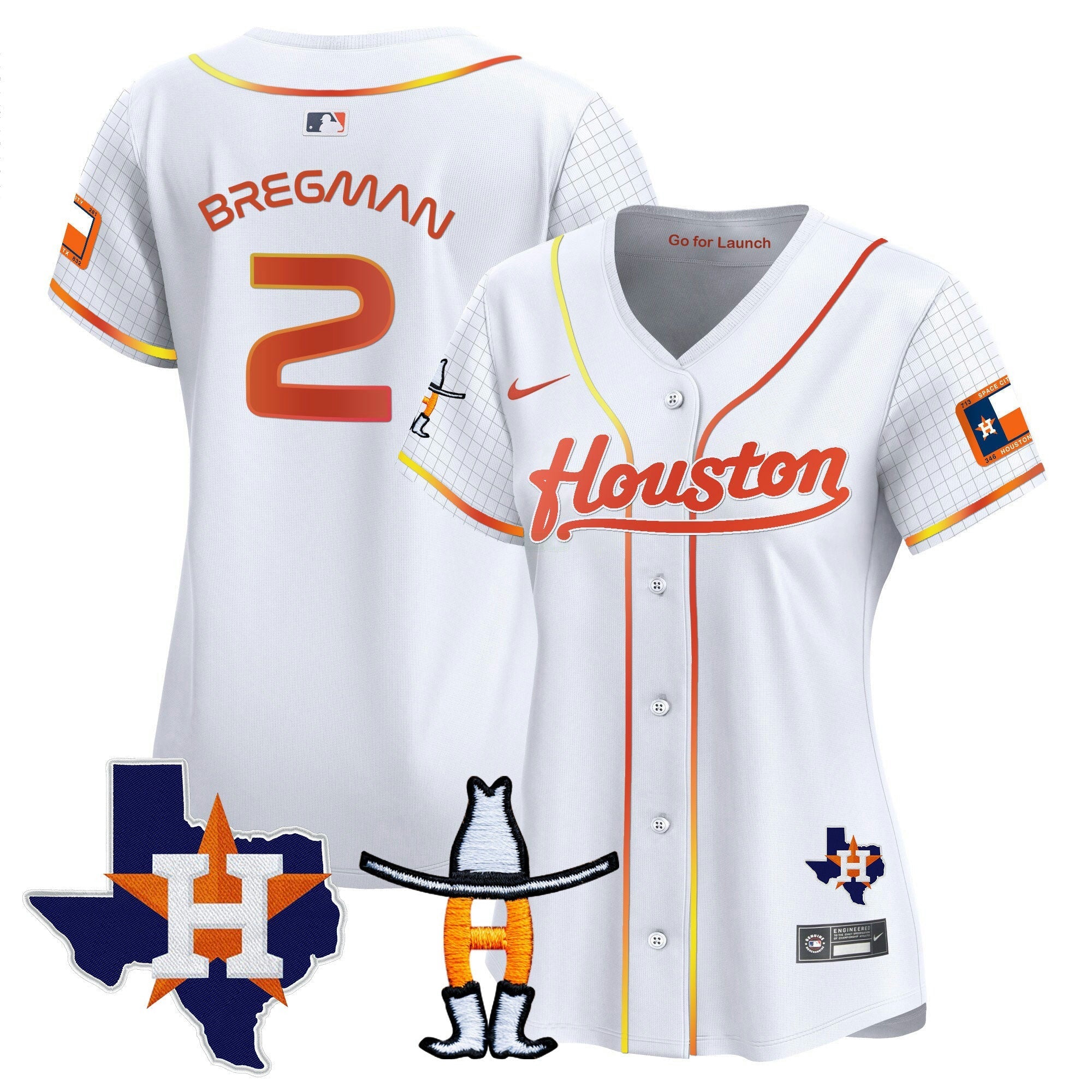 Camisa MLB Women’s Space City Houston Rodeo Patch Vapor Premier Limited Jersey