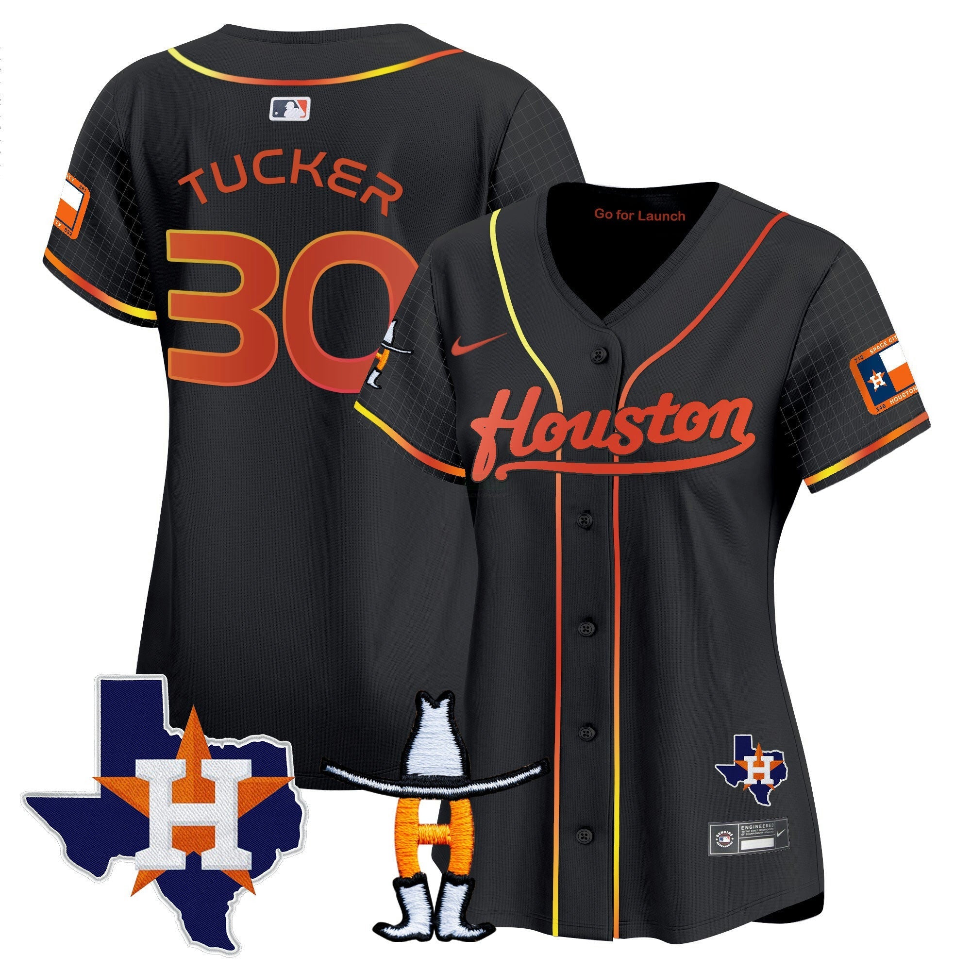 Camisa MLB Women’s Space City Houston Rodeo Patch Vapor Premier Limited Jersey