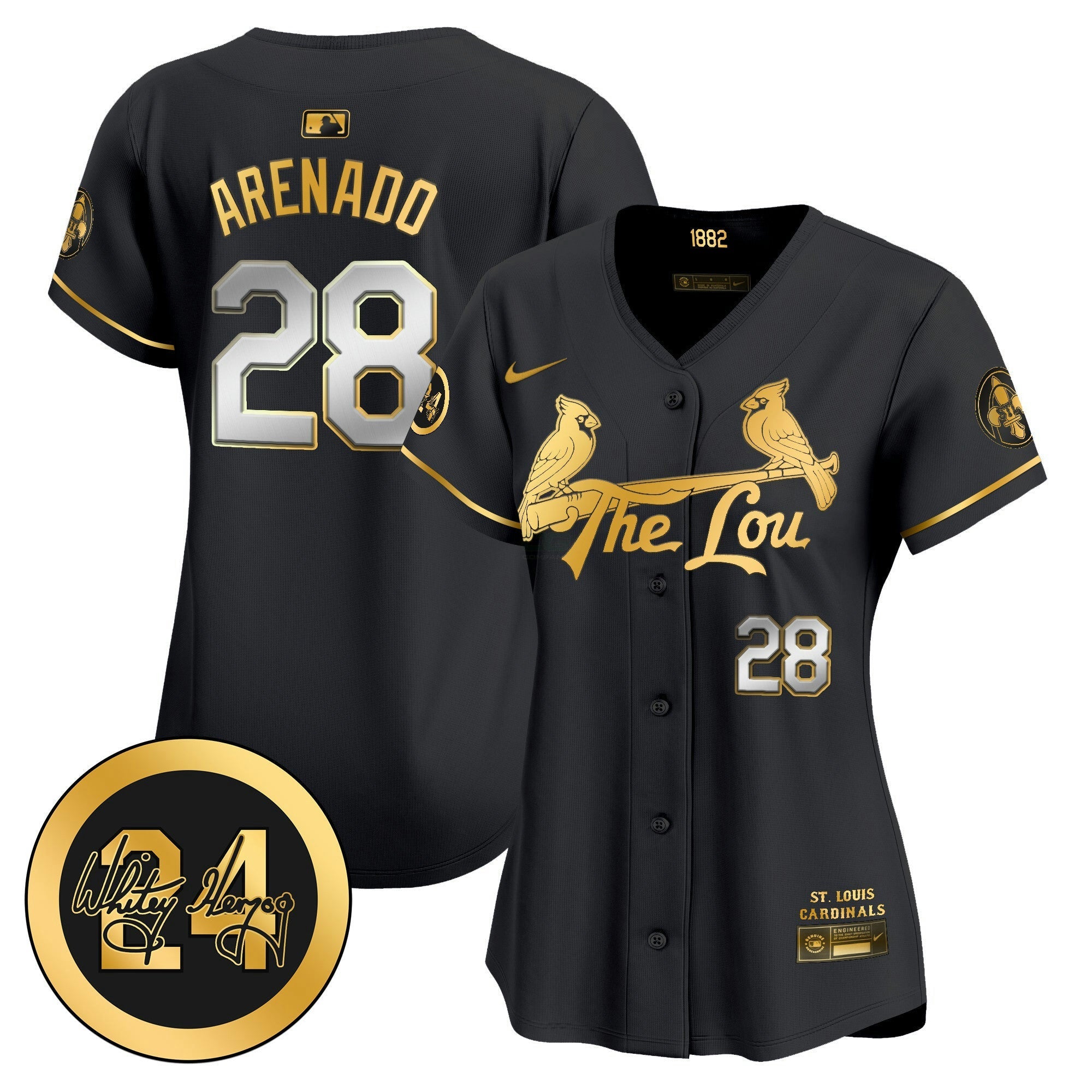 Camisa MLB Women’s St. Louis 2024 City Connect Whitey Herzog Patch Vapor Premier Limited Jersey