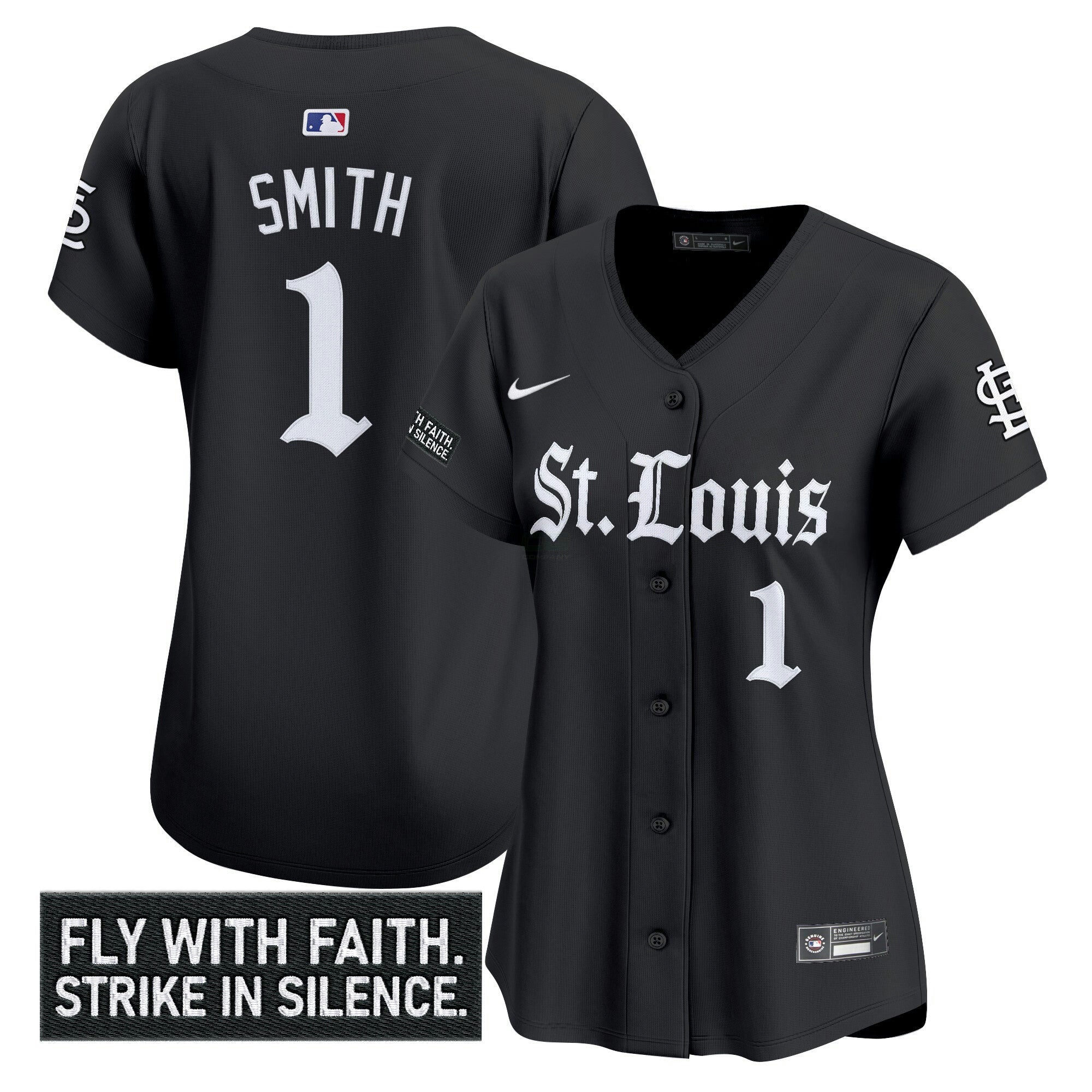 Camisa MLB Women’s St. Louis ‘Gothic Legacy Edition’ Vapor Premier Limited Jersey