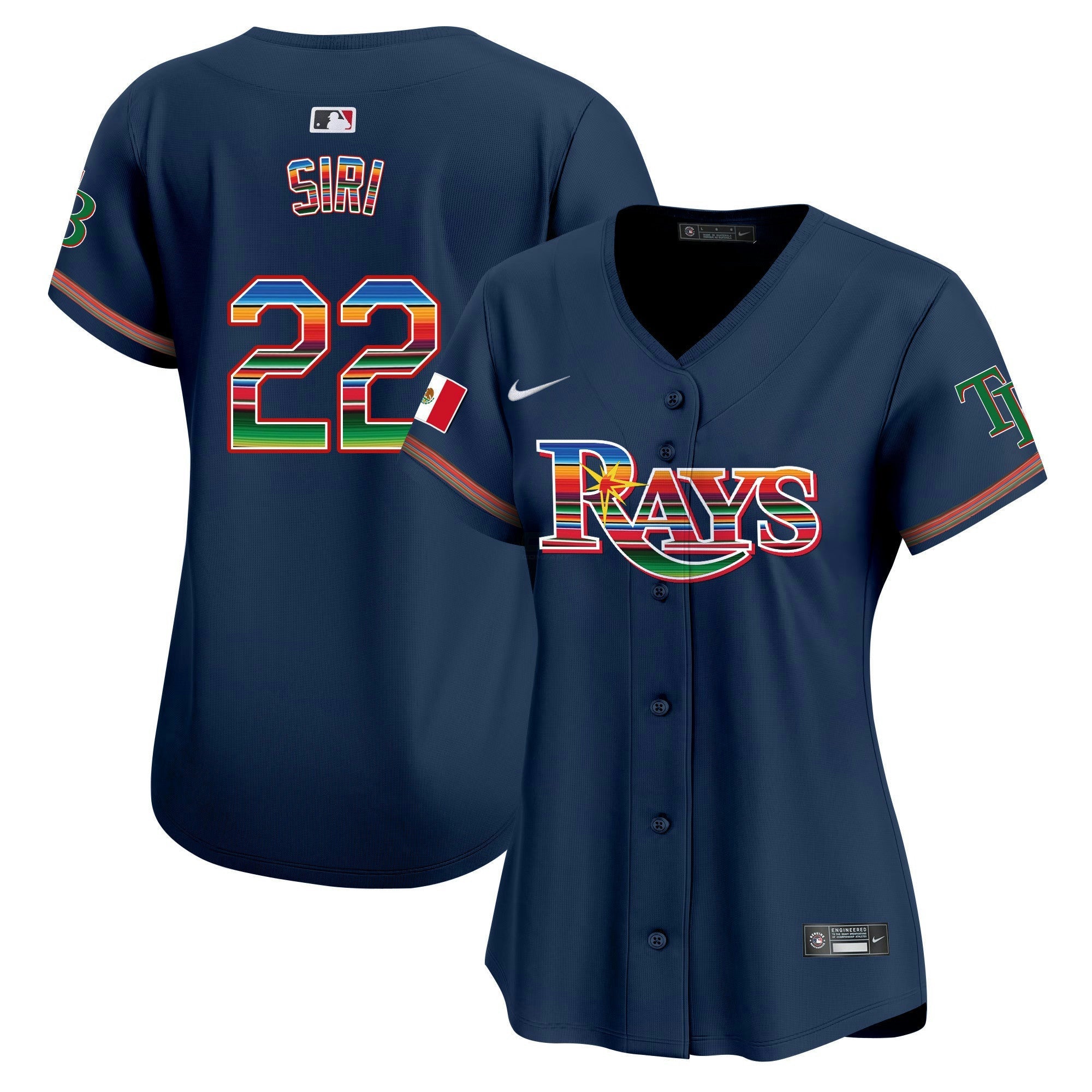 Camisa MLB Women’s Tampa Bay Mexico Vapor Premier Limited Jersey