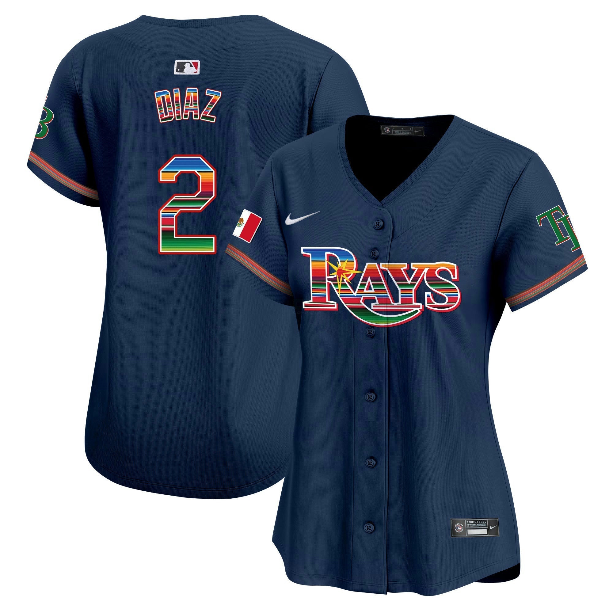 Camisa MLB Women’s Tampa Bay Mexico Vapor Premier Limited Jersey