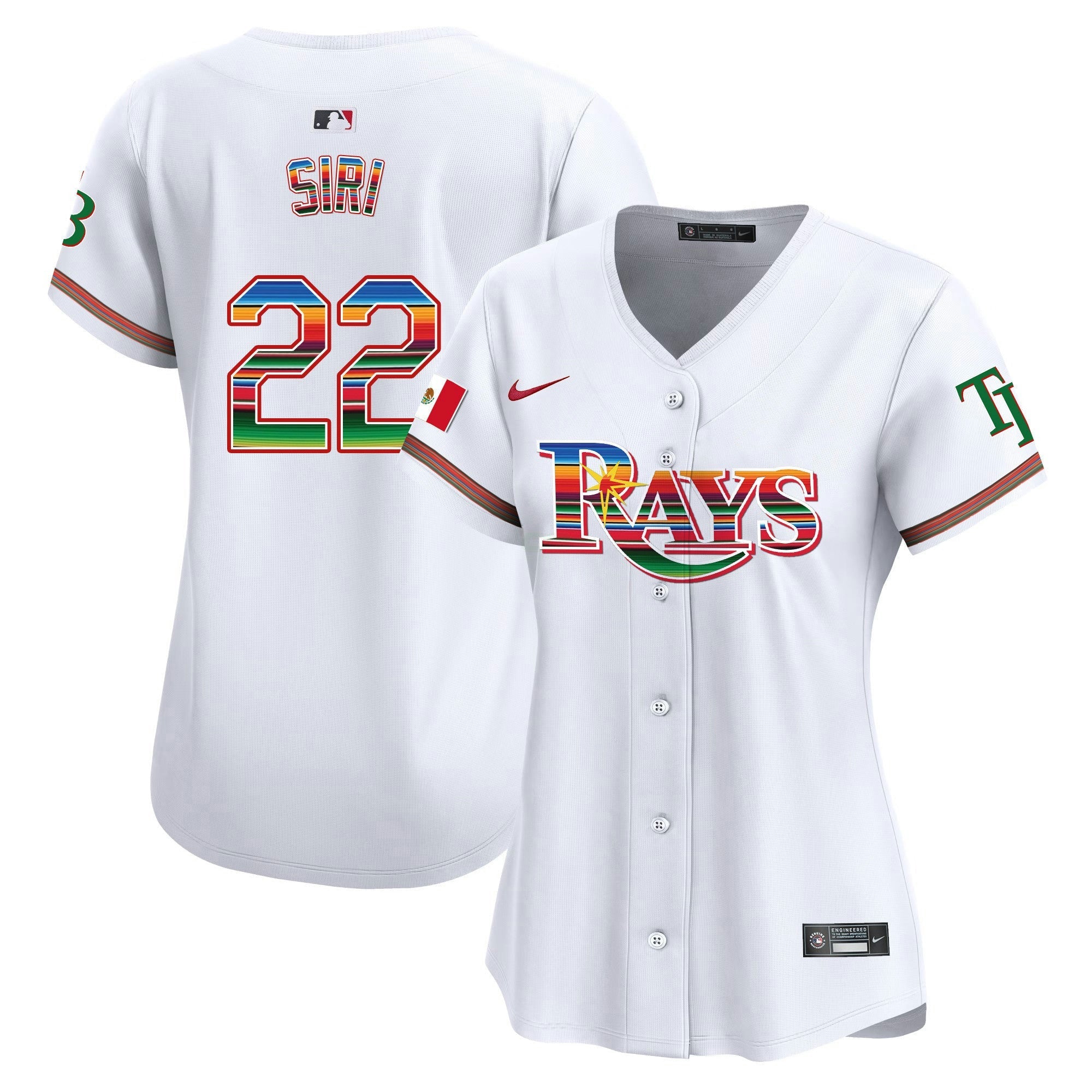 Camisa MLB Women’s Tampa Bay Mexico Vapor Premier Limited Jersey