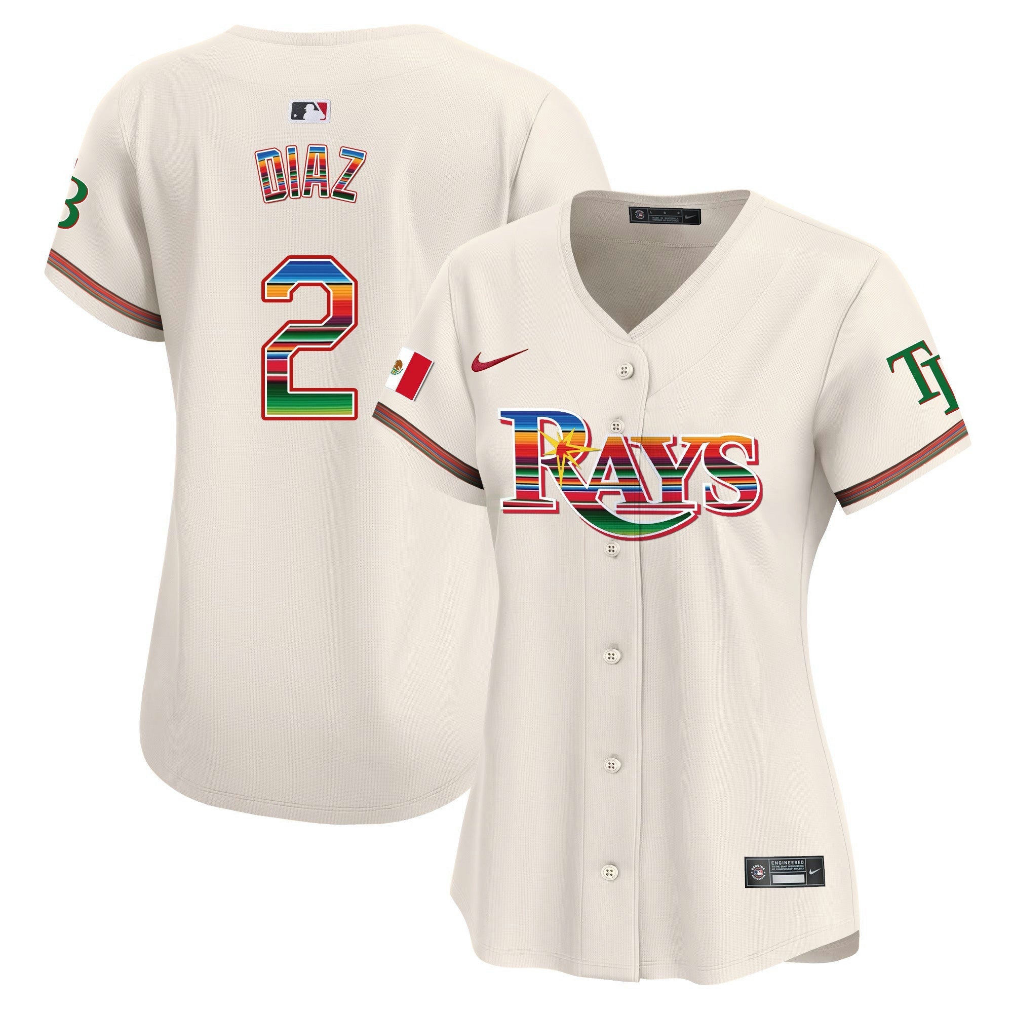 Camisa MLB Women’s Tampa Bay Mexico Vapor Premier Limited Jersey
