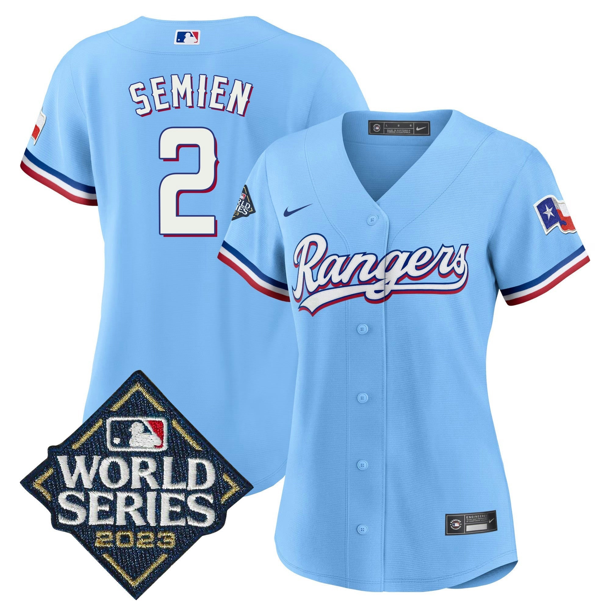 Camisa MLB Women’s Texas 2023 World Series Jersey