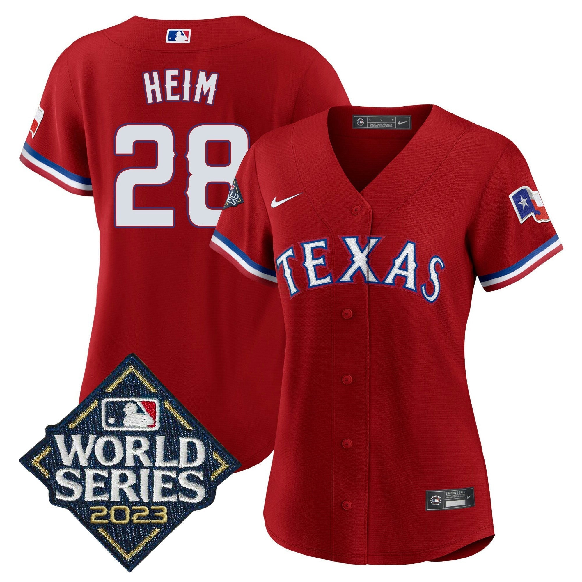 Camisa MLB Women’s Texas 2023 World Series Jersey