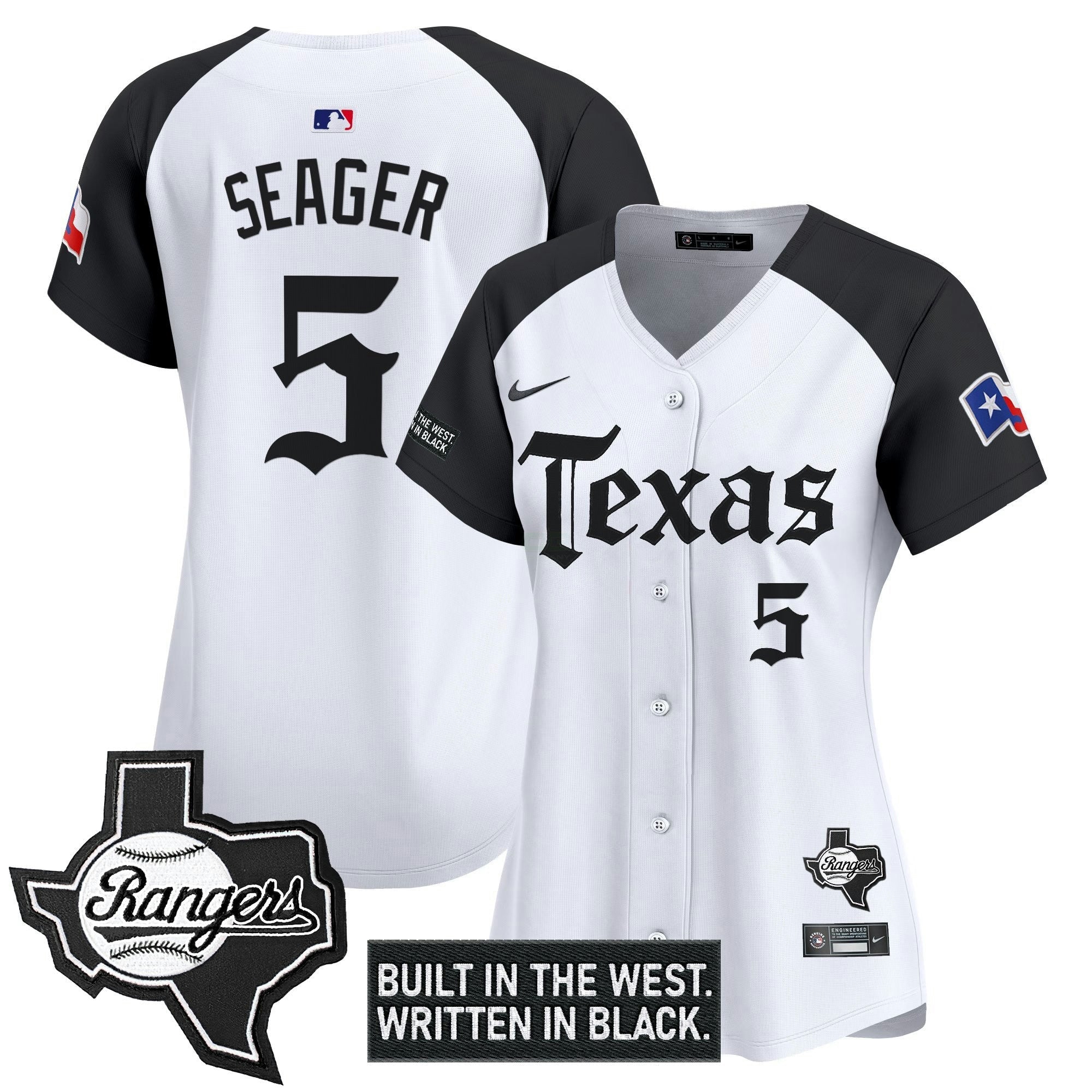 Camisa MLB Women’s Texas ‘Gothic Frontier Edition’ Vapor Premier Limited Jersey