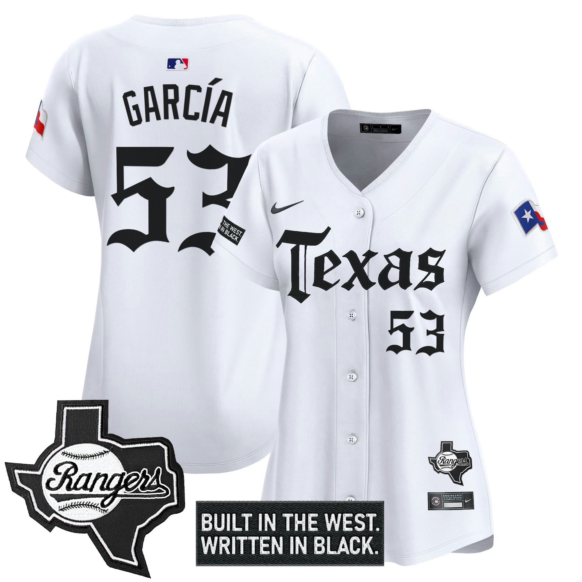 Camisa MLB Women’s Texas ‘Gothic Frontier Edition’ Vapor Premier Limited Jersey