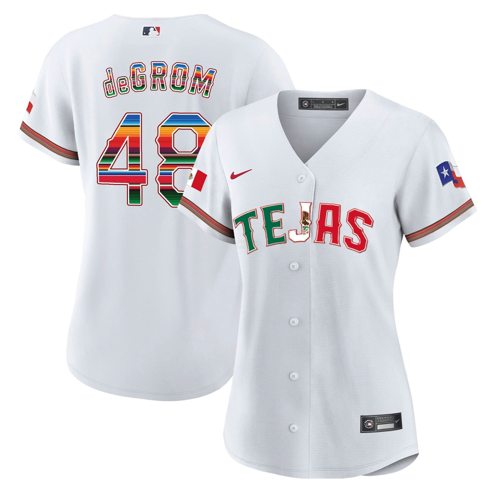 Camisa MLB Women’s Texas Mexico Flag Jersey