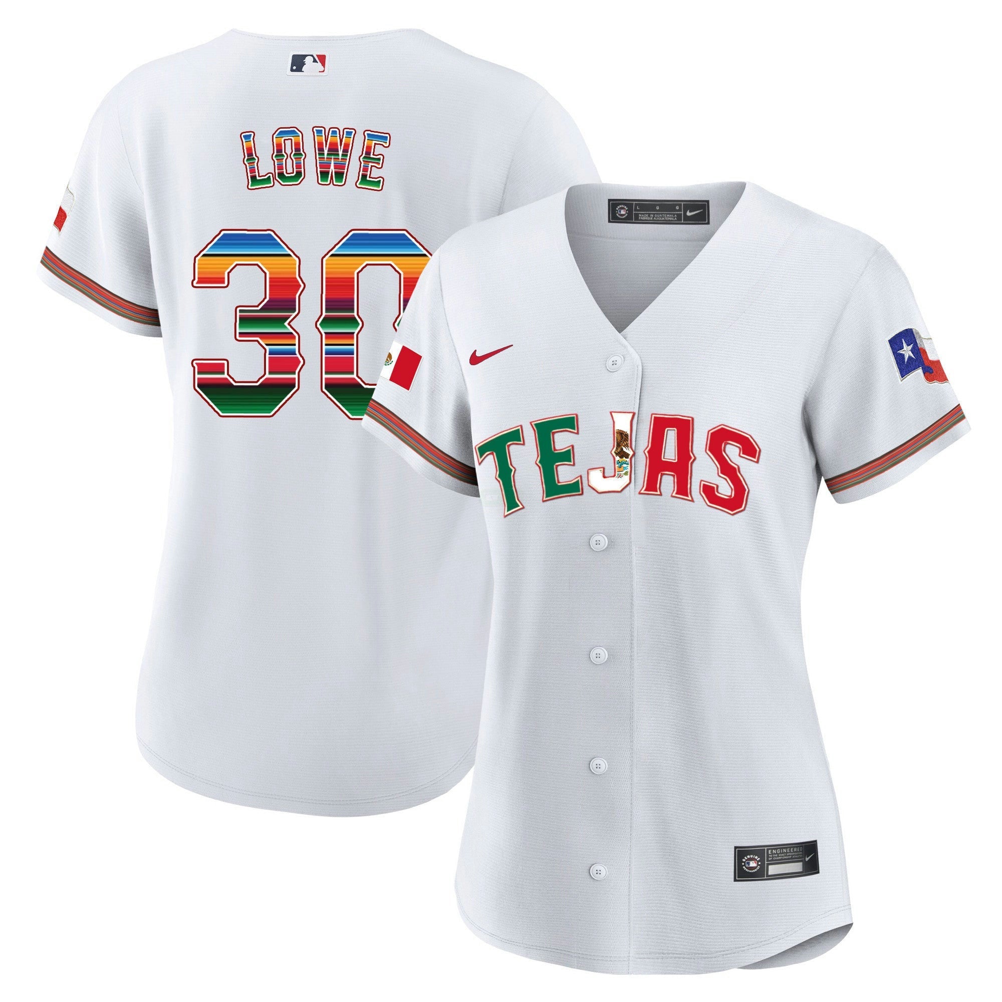 Camisa MLB Women’s Texas Mexico Flag Jersey