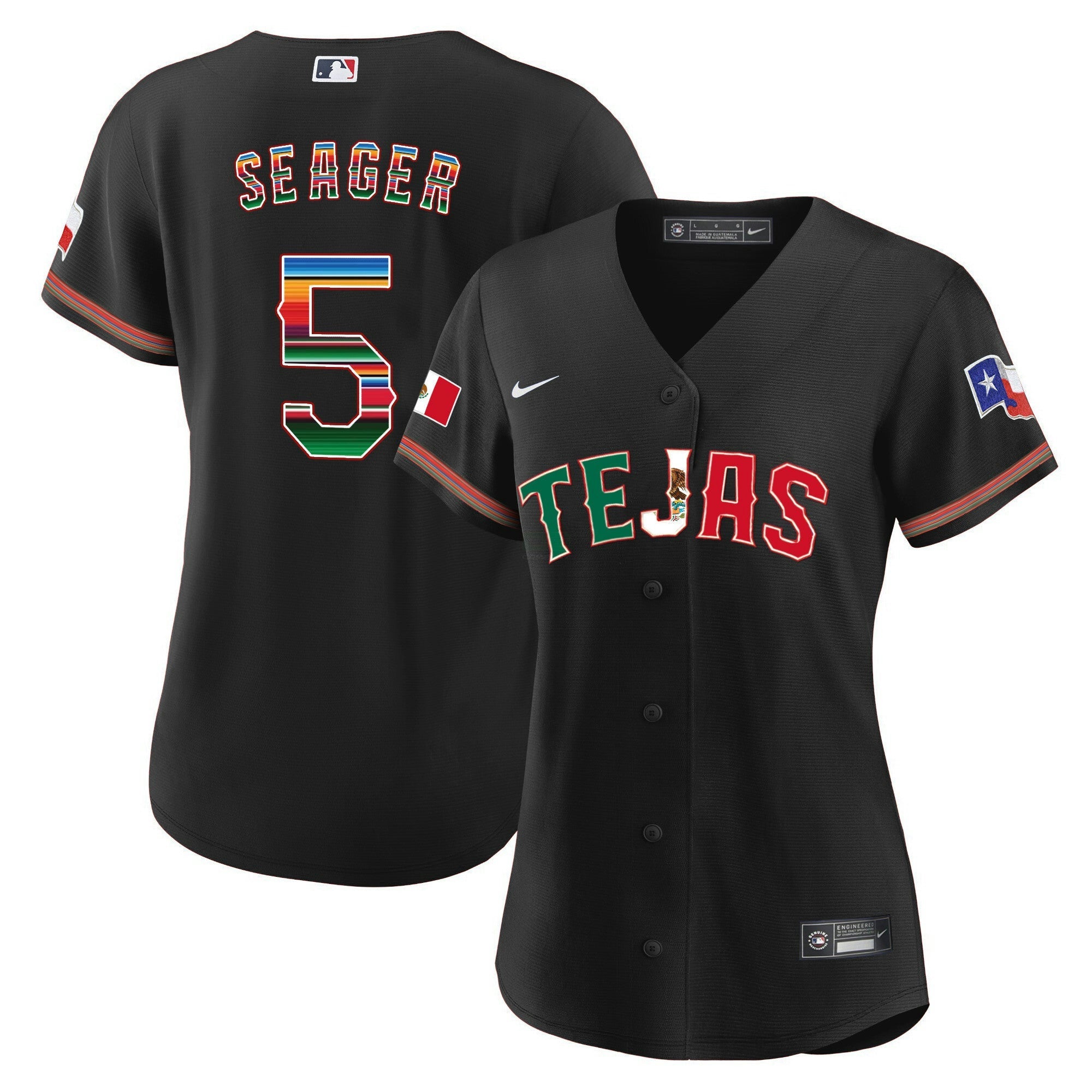 Camisa MLB Women’s Texas Mexico Flag Jersey
