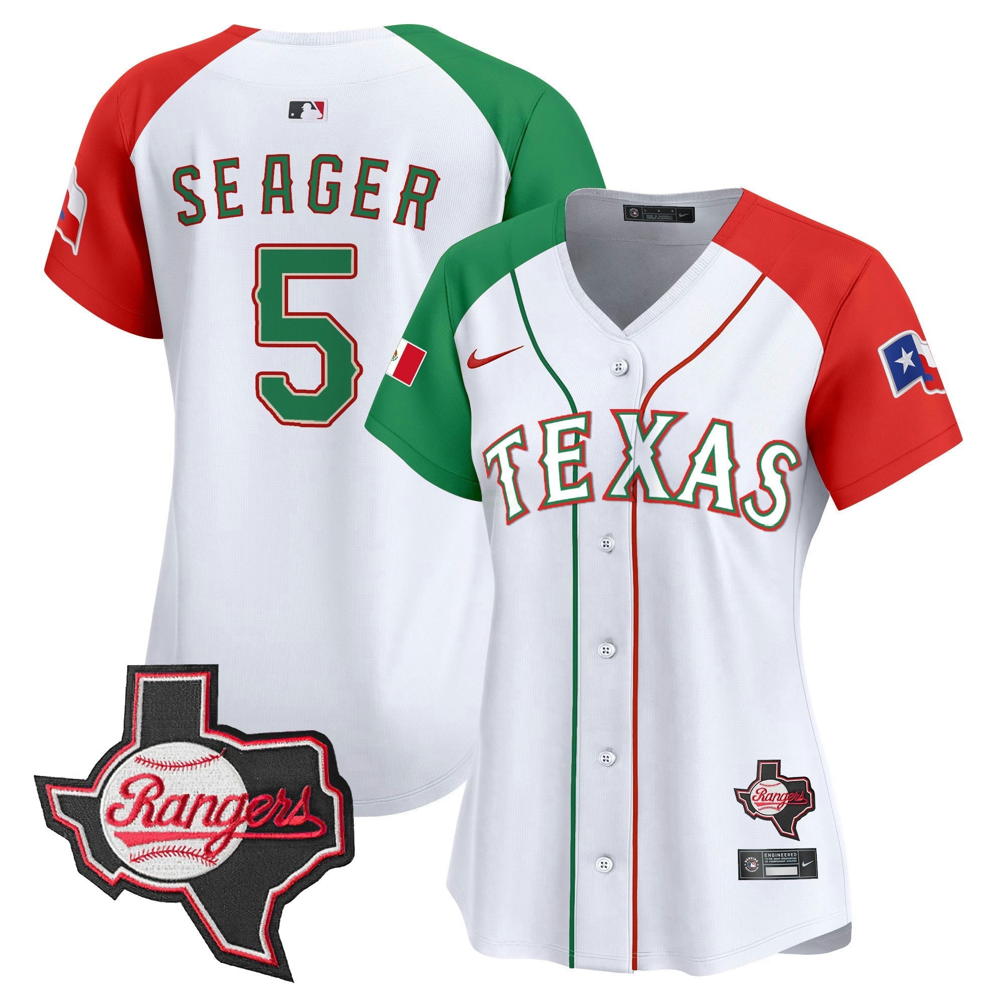 Camisa MLB Women’s Texas Mexico Texas Patch Vapor Premier Limited Jersey