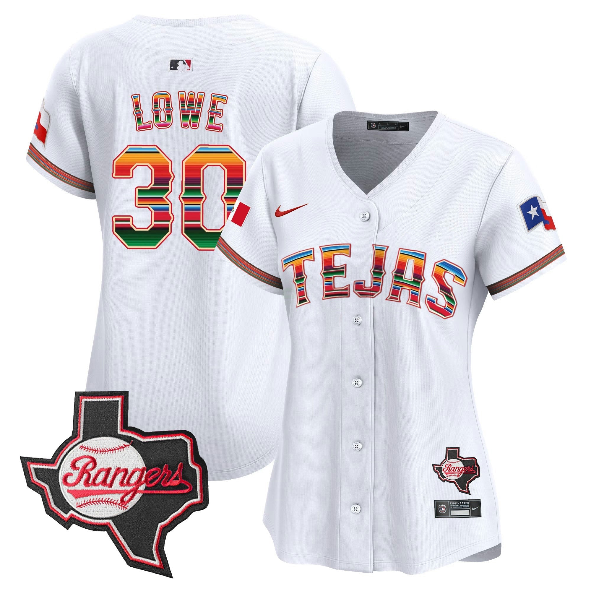 Camisa MLB Women’s Texas Mexico Texas Patch Vapor Premier Limited Jersey