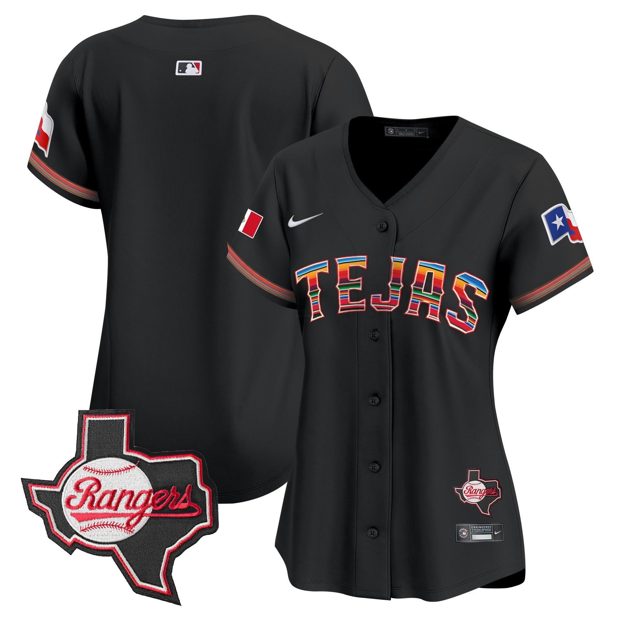 Camisa MLB Women’s Texas Mexico Texas Patch Vapor Premier Limited Jersey