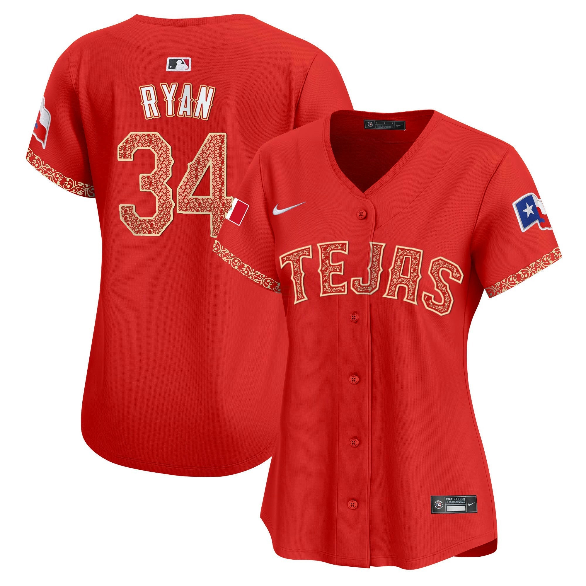 Camisa MLB Women’s Texas Mexico Vapor Premier Limited Jersey