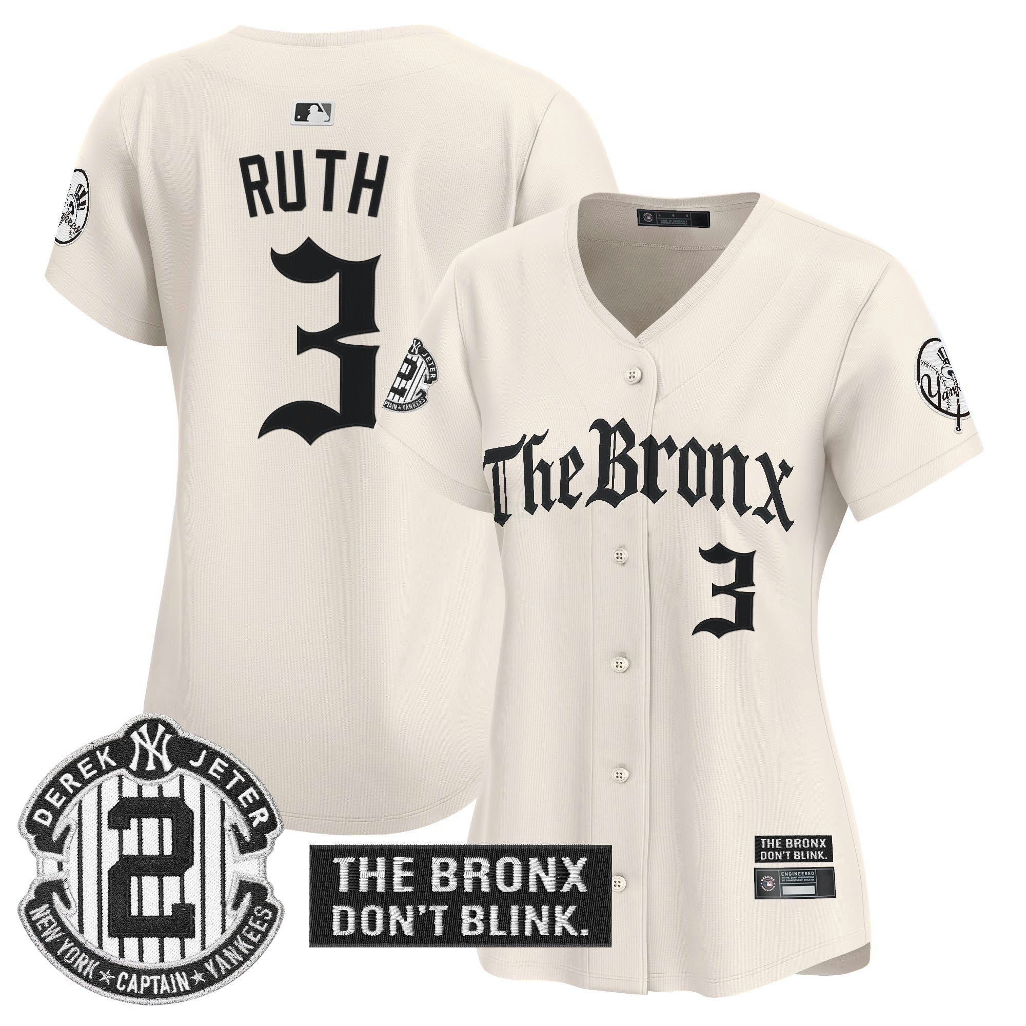 Camisa MLB Women’s ‘The Bronx – Gothic Ink Drop Edition’ Vapor Premier Limited Jersey