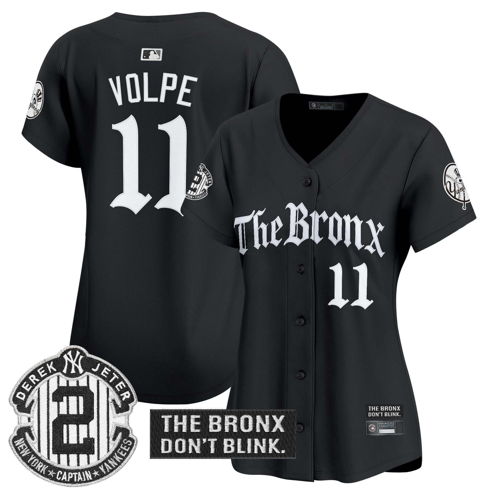 Camisa MLB Women’s ‘The Bronx – Gothic Ink Drop Edition’ Vapor Premier Limited Jersey