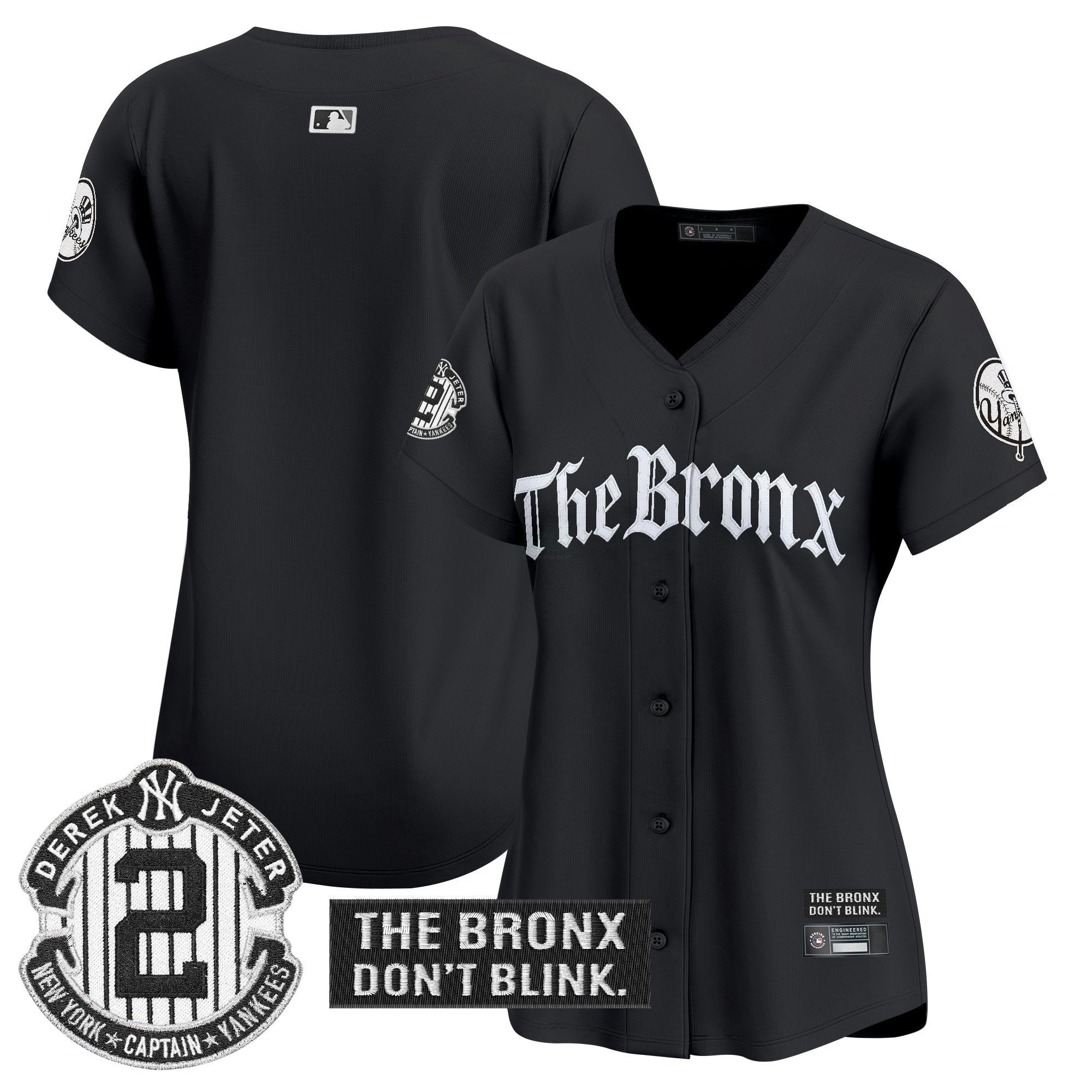 Camisa MLB Women’s ‘The Bronx – Gothic Ink Drop Edition’ Vapor Premier Limited Jersey