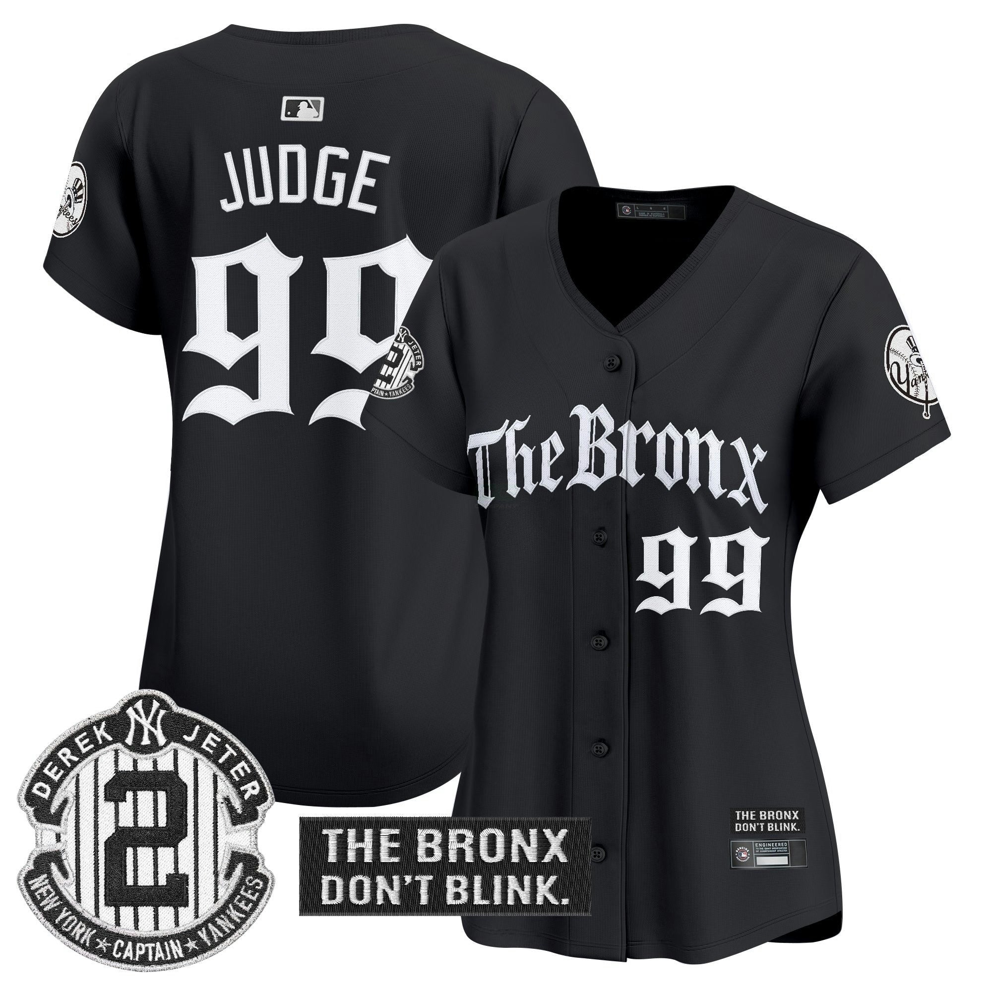 Camisa MLB Women’s ‘The Bronx – Gothic Ink Drop Edition’ Vapor Premier Limited Jersey