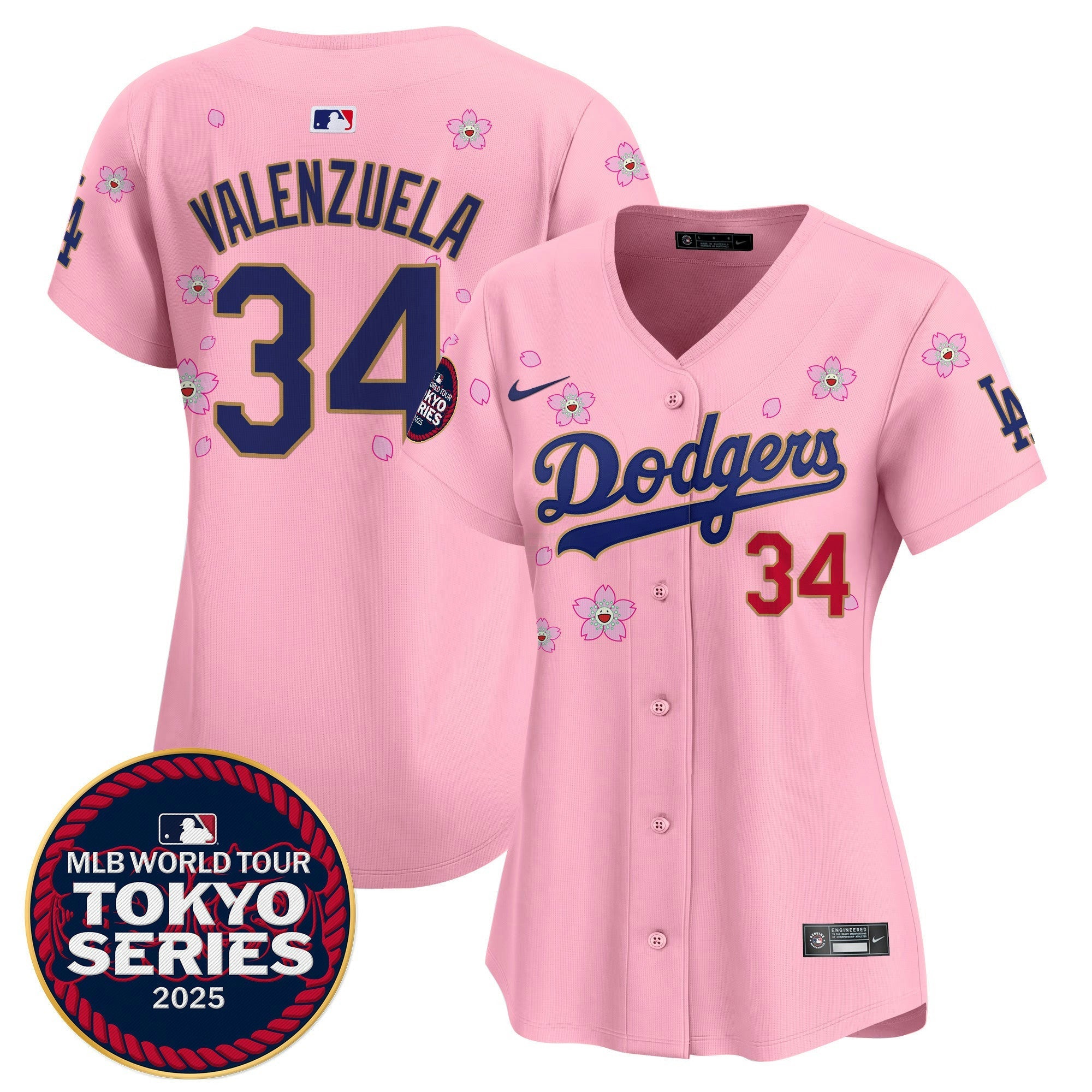 Camisa MLB Women’s Tokyo Series 2025 Dourada Trim Vapor Premier Limited Jersey – Stitched