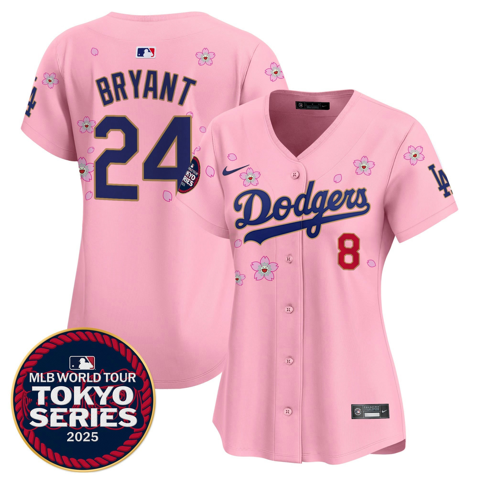 Camisa MLB Women’s Tokyo Series 2025 Dourada Trim Vapor Premier Limited Jersey – Stitched