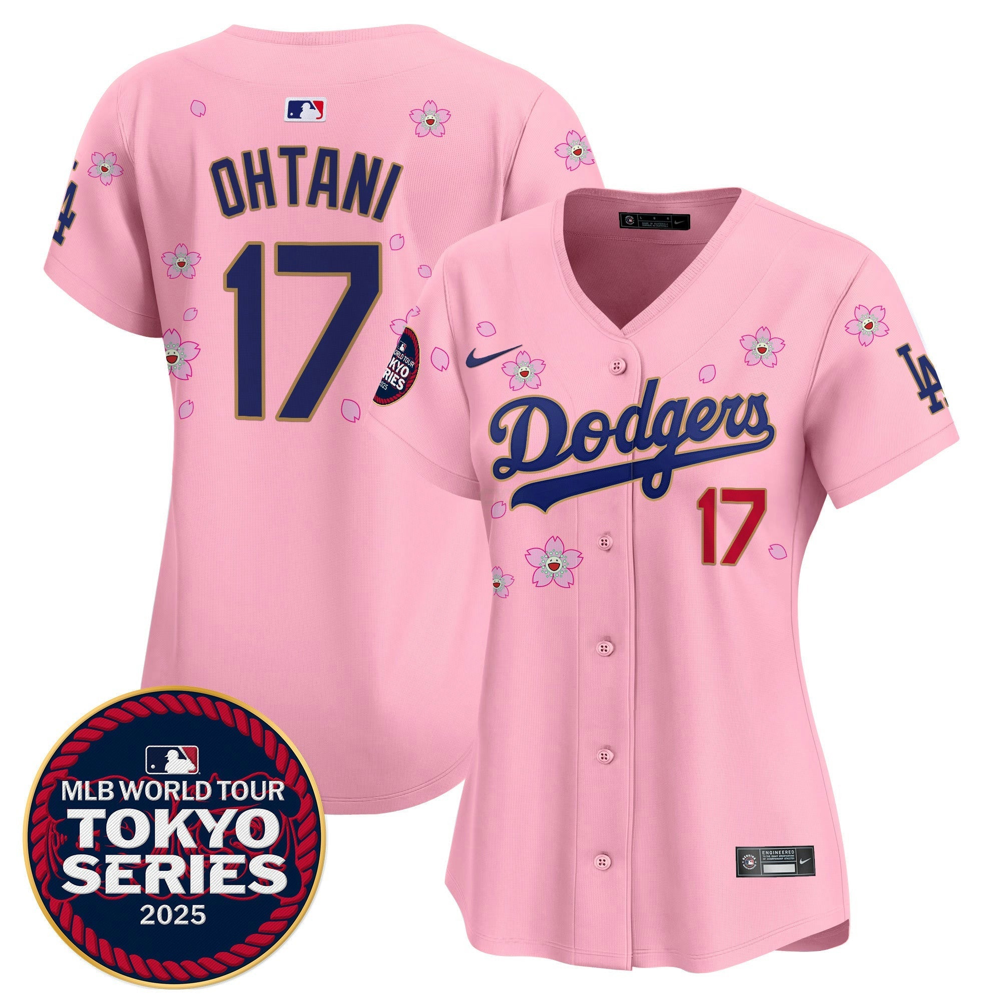 Camisa MLB Women’s Tokyo Series 2025 Dourada Trim Vapor Premier Limited Jersey – Stitched