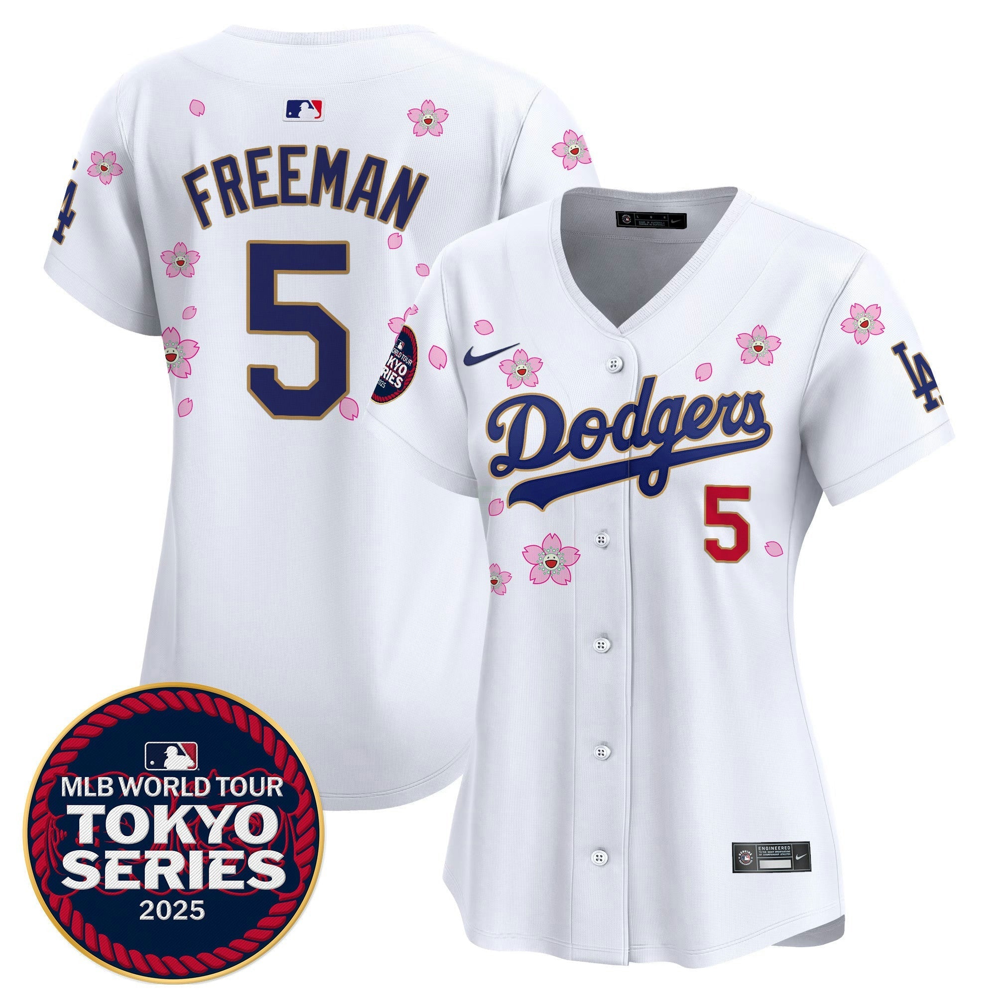 Camisa MLB Women’s Tokyo Series 2025 Dourada Trim Vapor Premier Limited Jersey – Stitched