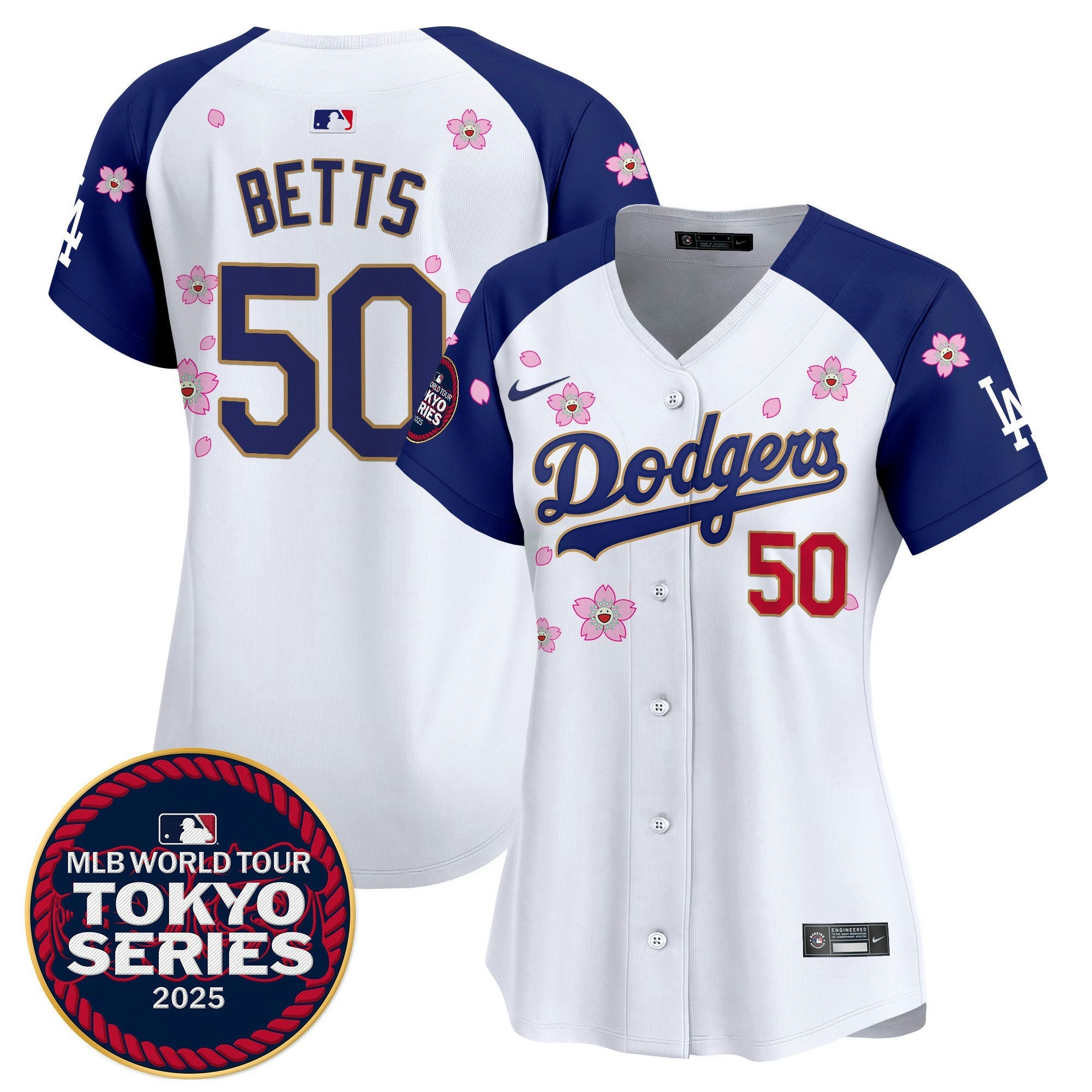 Camisa MLB Women’s Tokyo Series 2025 Dourada Trim Vapor Premier Limited Jersey – Stitched