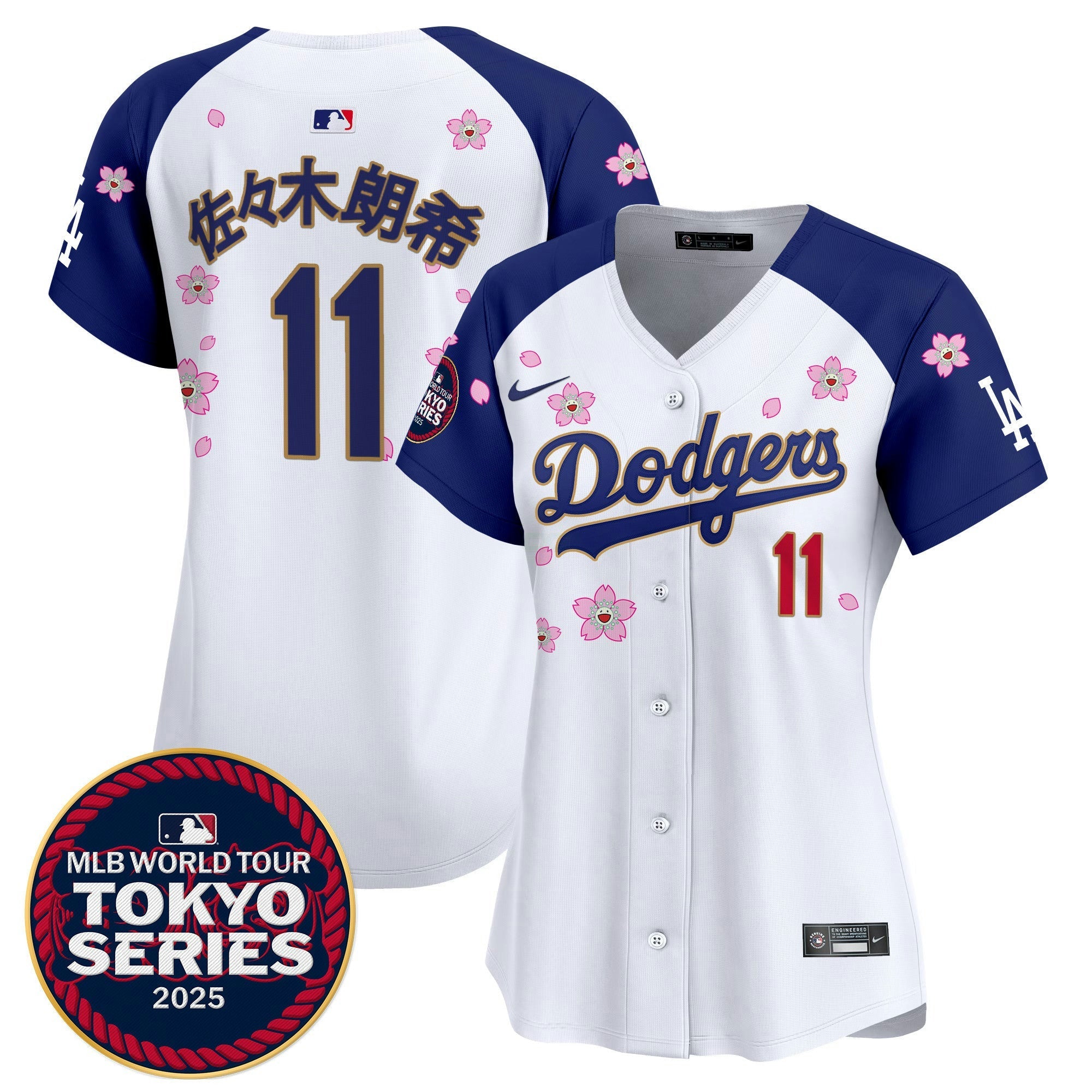 Camisa MLB Women’s Tokyo Series 2025 Dourada Trim Vapor Premier Limited Jersey – Stitched