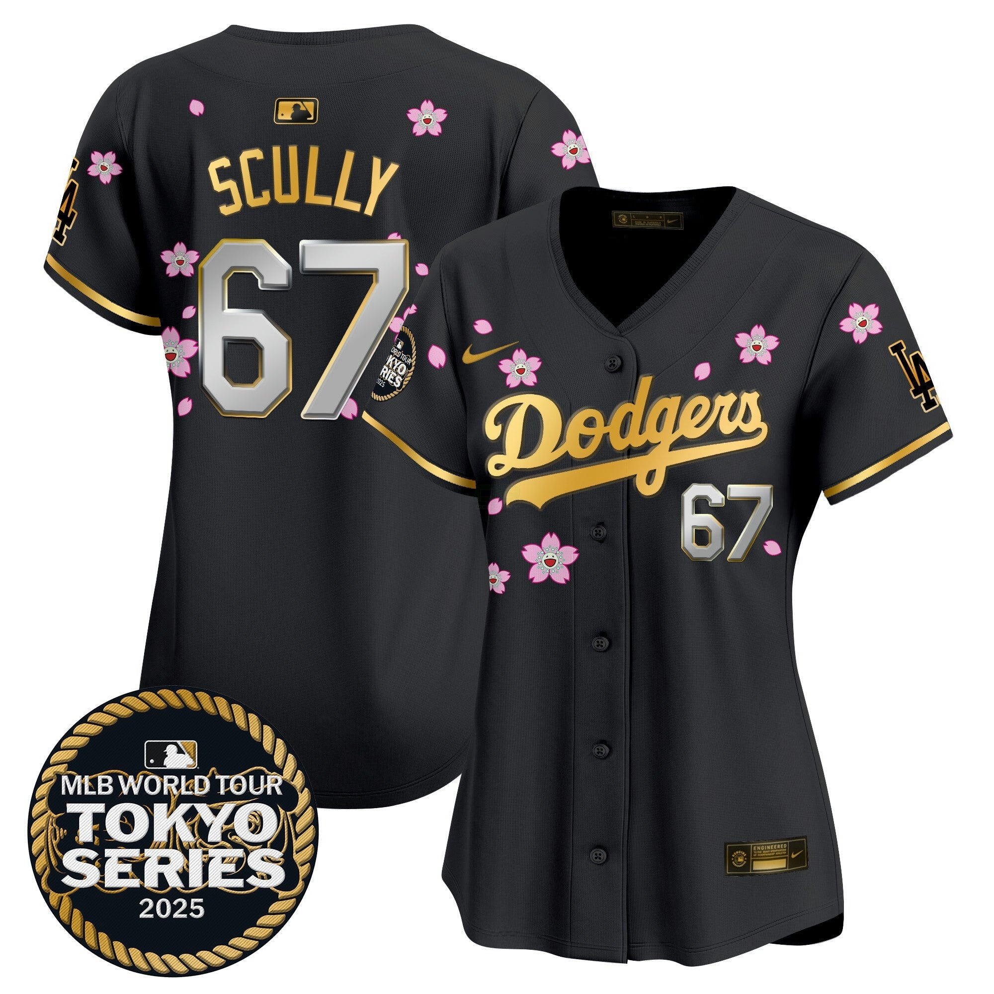 Camisa MLB Women’s Tokyo Series 2025 Dourada Trim Vapor Premier Limited Jersey V2 – Stitched