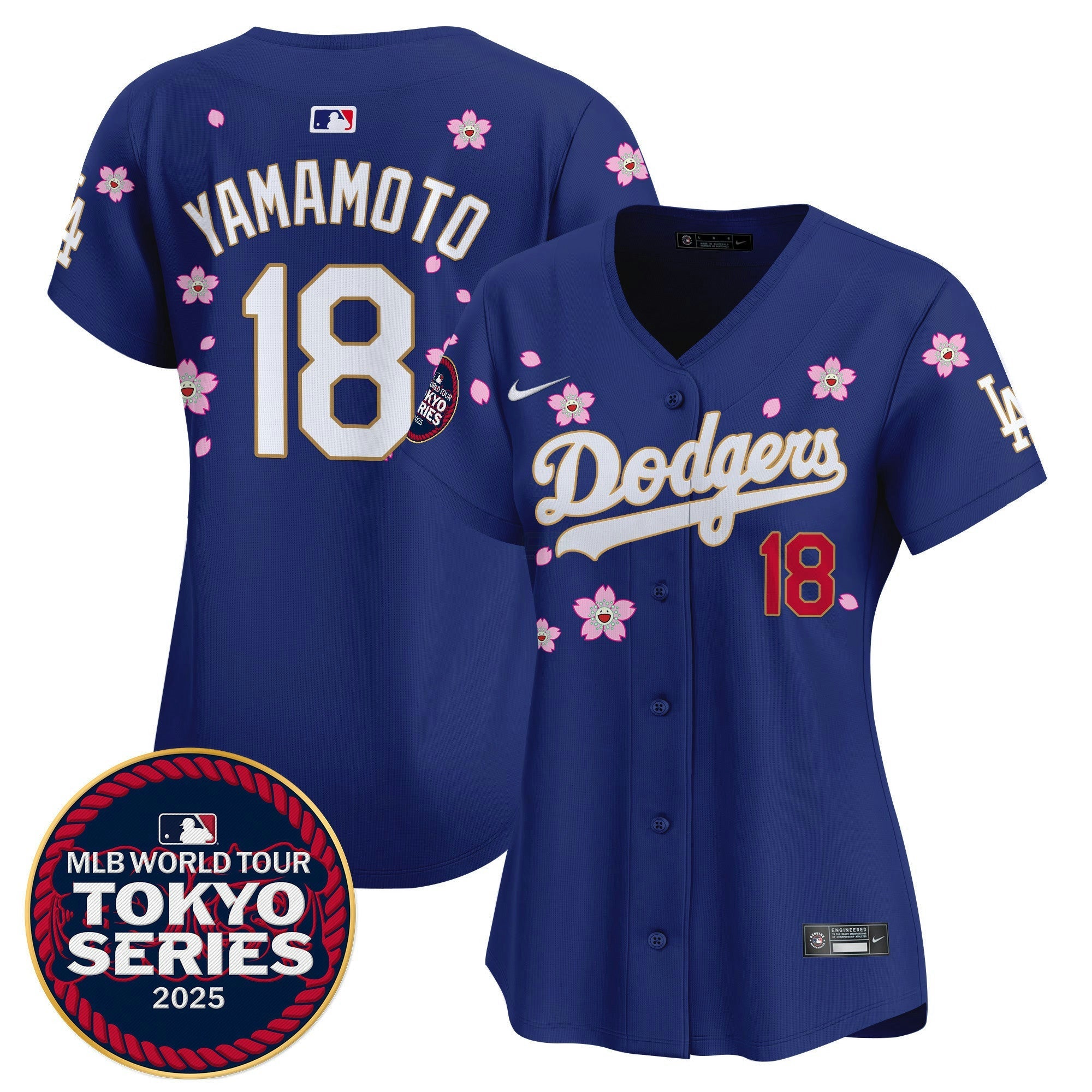 Camisa MLB Women’s Tokyo Series 2025 Dourada Trim Vapor Premier Limited Jersey V2 – Stitched