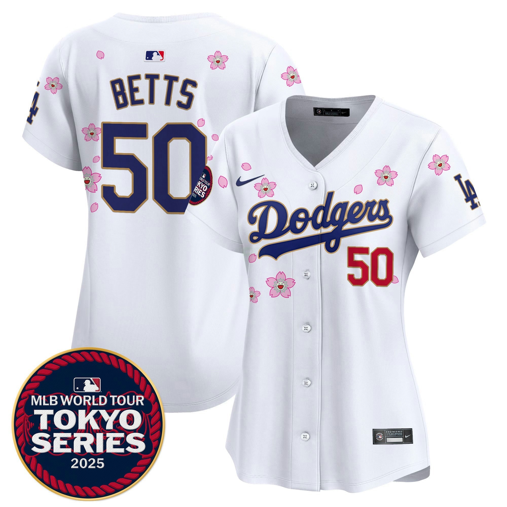 Camisa MLB Women’s Tokyo Series 2025 Dourada Trim Vapor Premier Limited Jersey V2 – Stitched