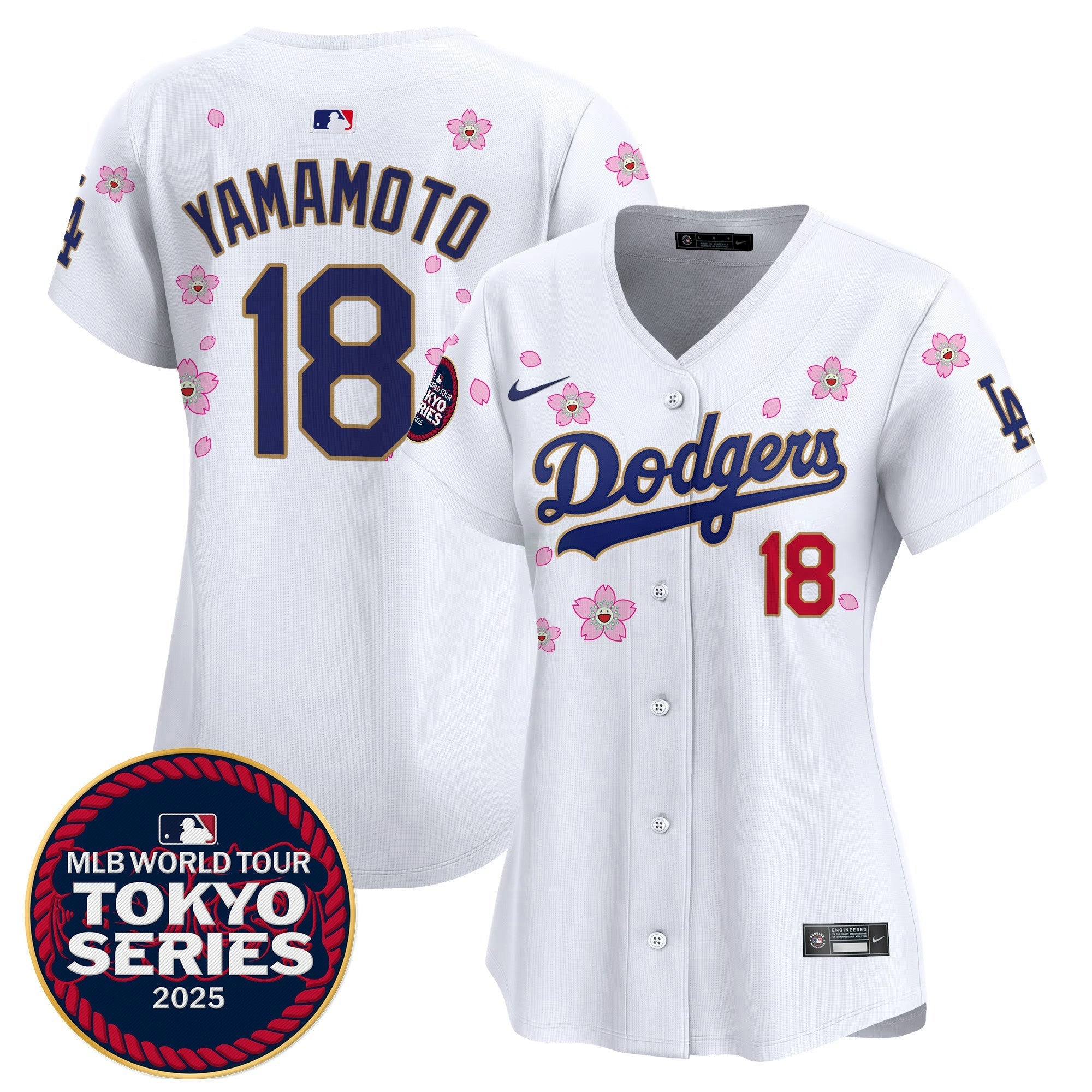 Camisa MLB Women’s Tokyo Series 2025 Dourada Trim Vapor Premier Limited Jersey V2 – Stitched