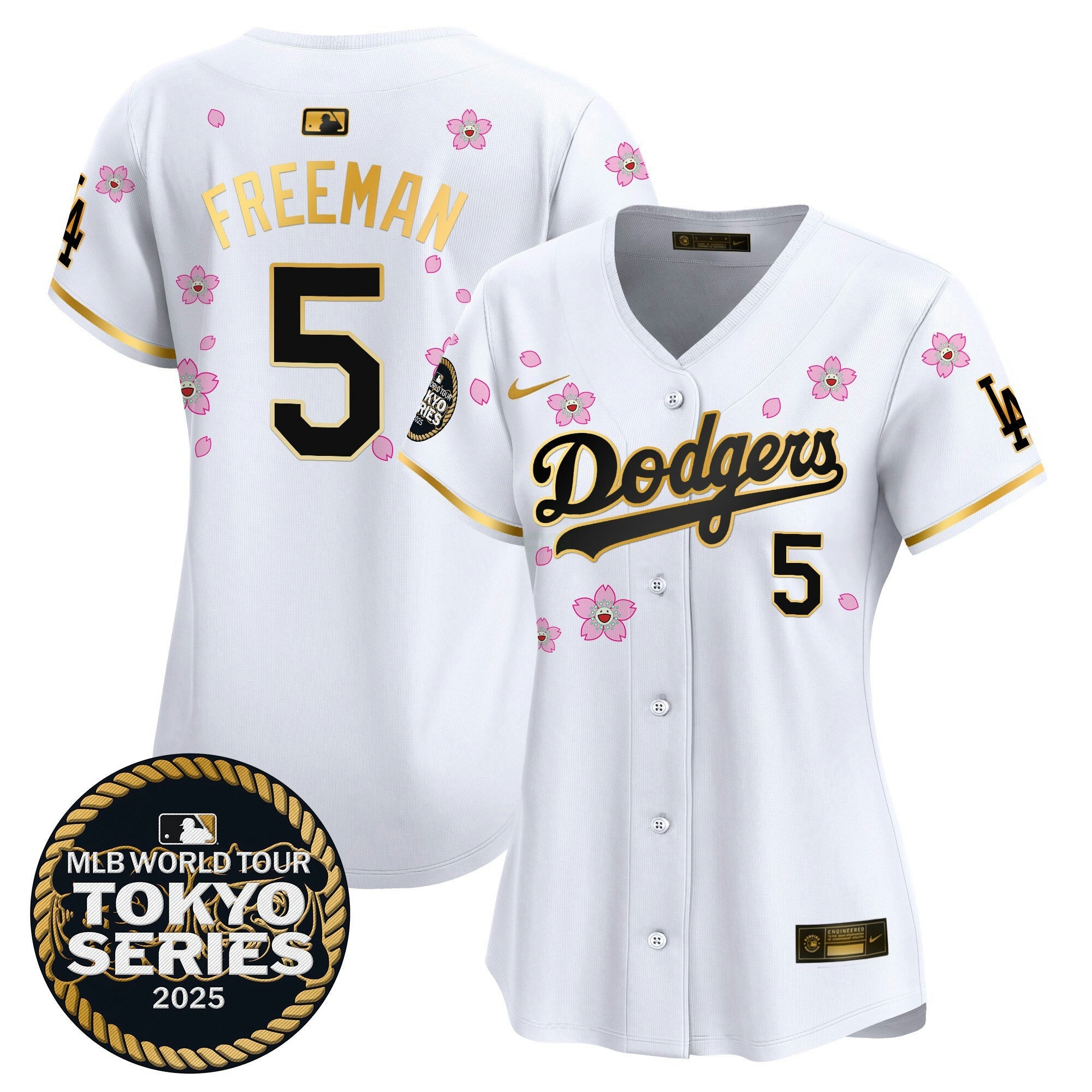 Camisa MLB Women’s Tokyo Series 2025 Dourada Trim Vapor Premier Limited Jersey V2 – Stitched