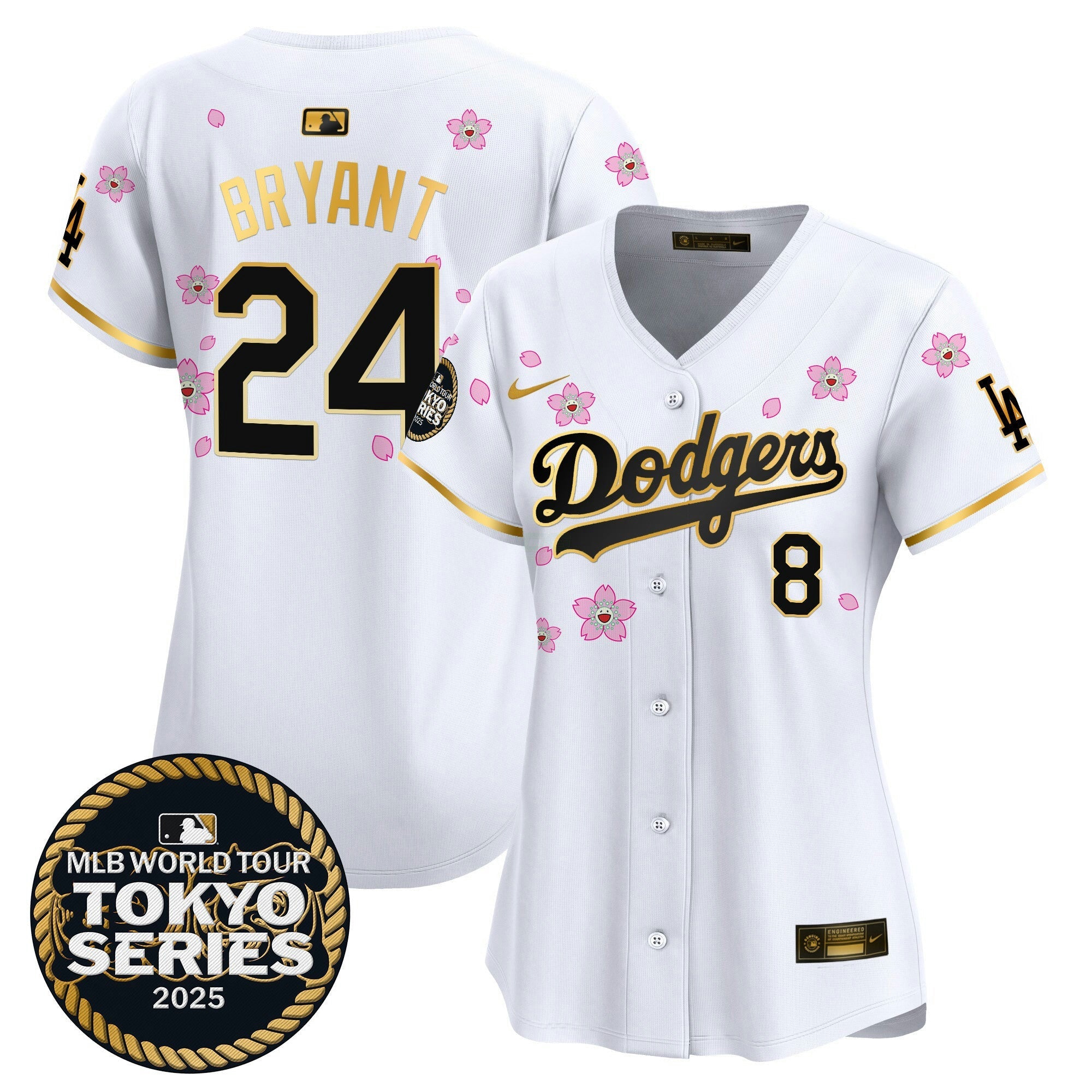 Camisa MLB Women’s Tokyo Series 2025 Dourada Trim Vapor Premier Limited Jersey V2 – Stitched