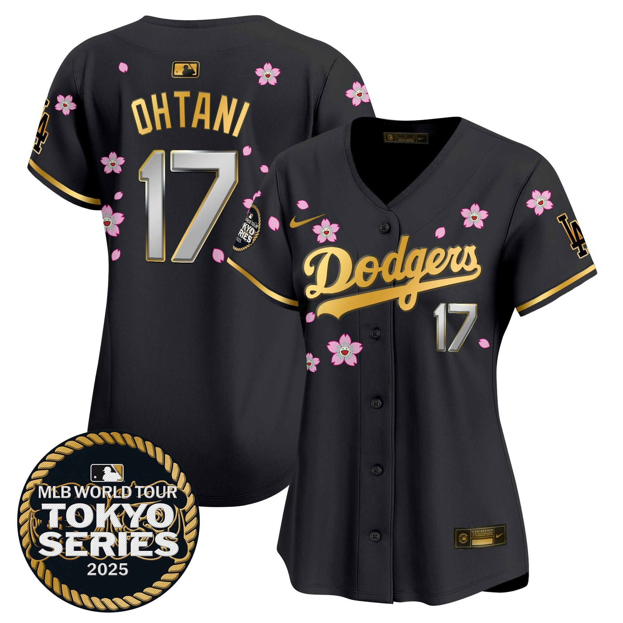 Camisa MLB Women’s Tokyo Series 2025 Dourada Trim Vapor Premier Limited Jersey V2 – Stitched