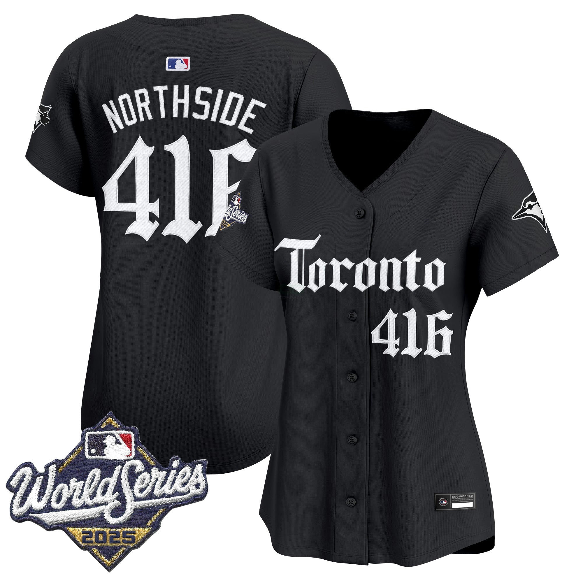 Camisa MLB Women’s Toronto 2025 World Series Vapor Premier Limited Jersey – Gothic North Edition