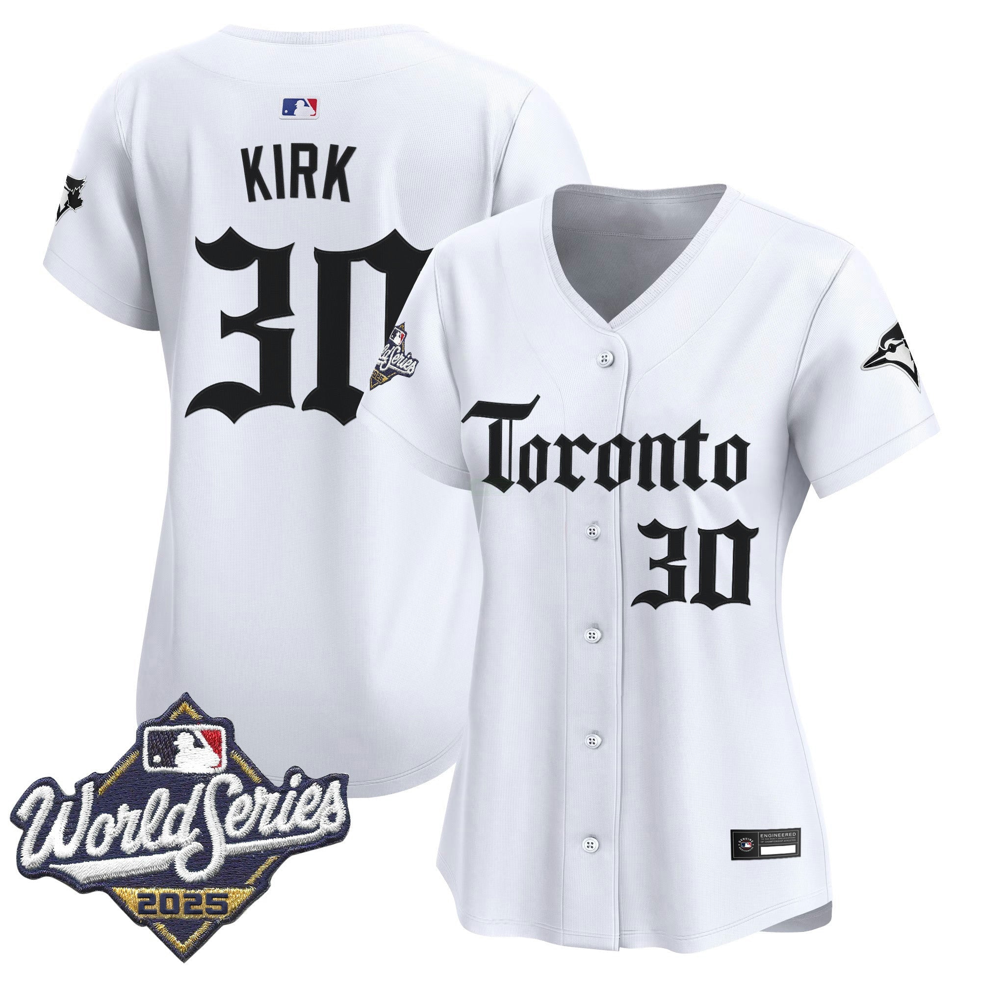 Camisa MLB Women’s Toronto 2025 World Series Vapor Premier Limited Jersey – Gothic North Edition