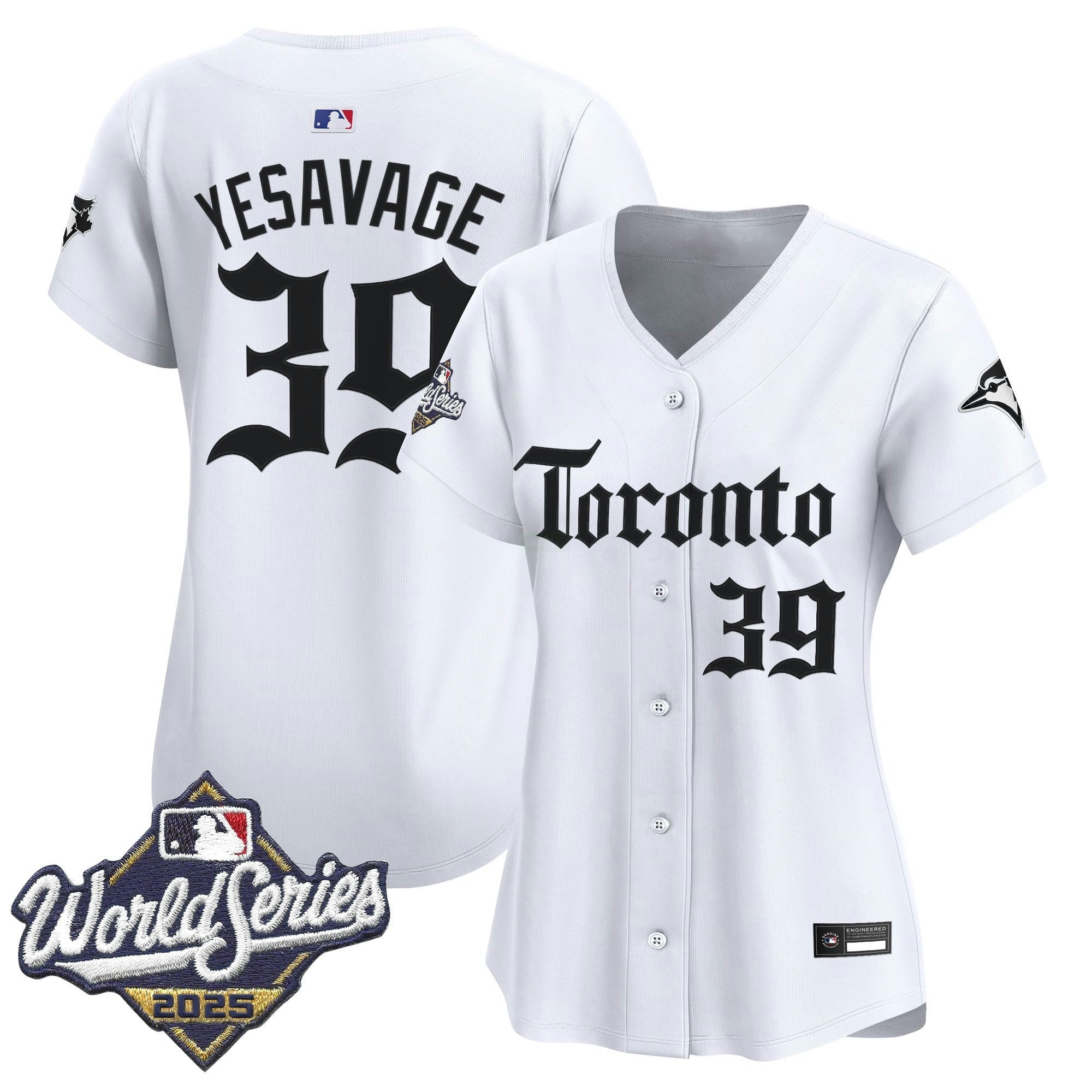 Camisa MLB Women’s Toronto 2025 World Series Vapor Premier Limited Jersey – Gothic North Edition