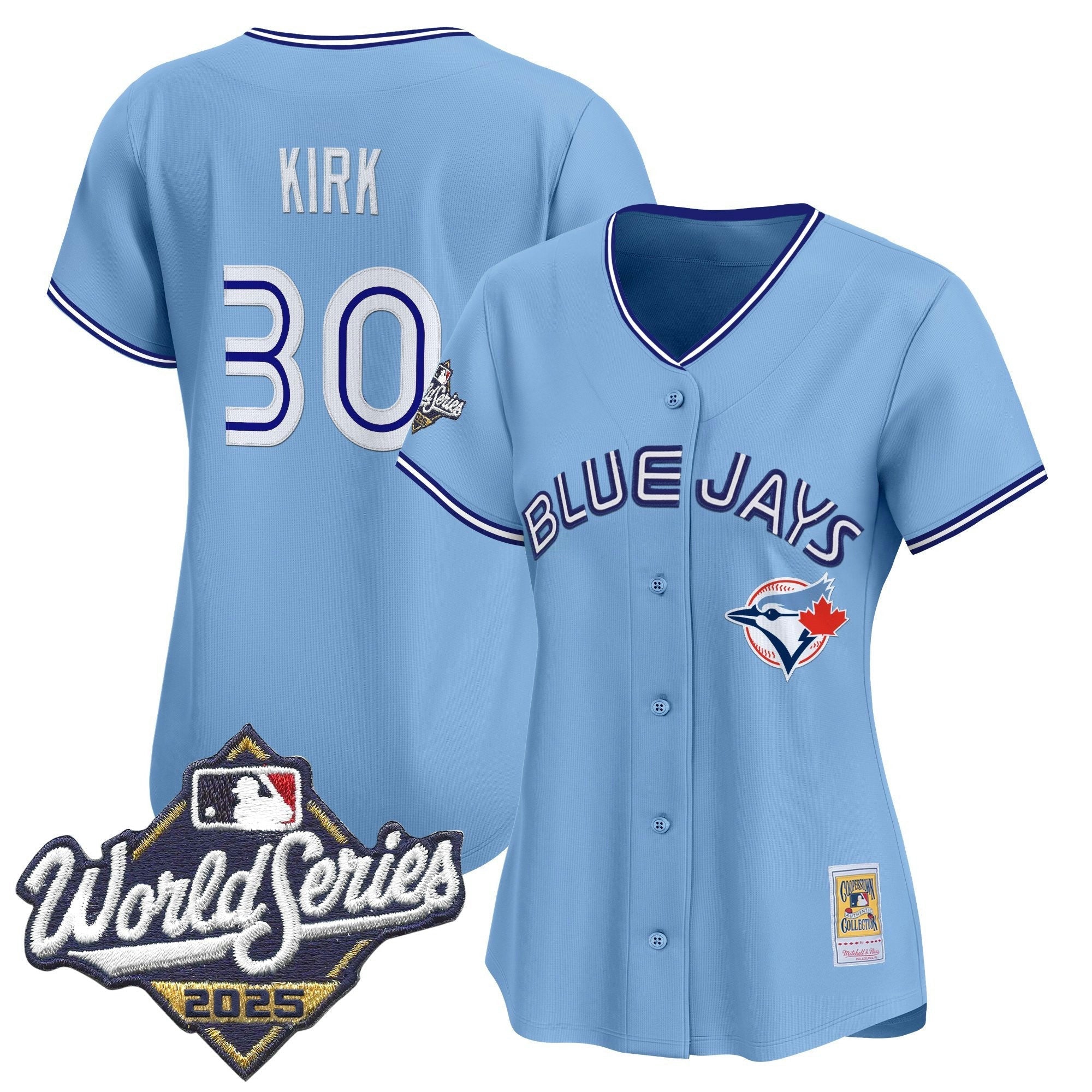 Camisa MLB Women’s Toronto Throwback Vapor Premier Limited Jersey – 2025 World Series Patch