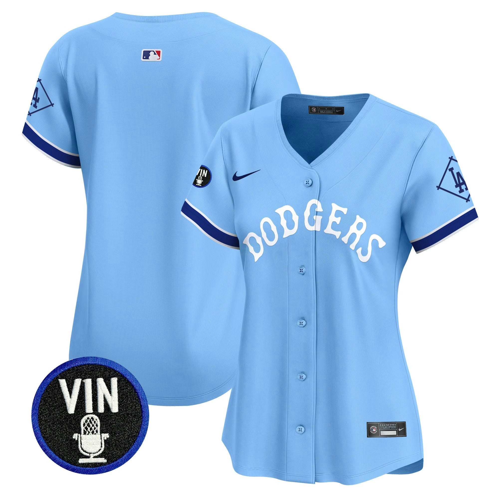 Camisa MLB Women’s Tribute Vin Scully Patch Vapor Premier Limited Jersey