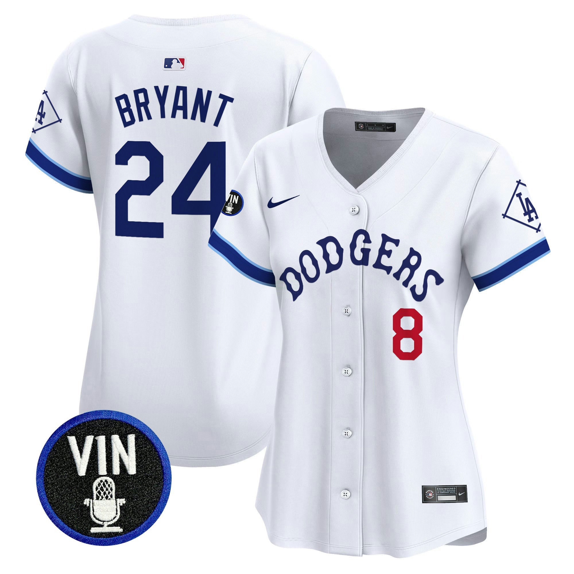 Camisa MLB Women’s Tribute Vin Scully Patch Vapor Premier Limited Jersey
