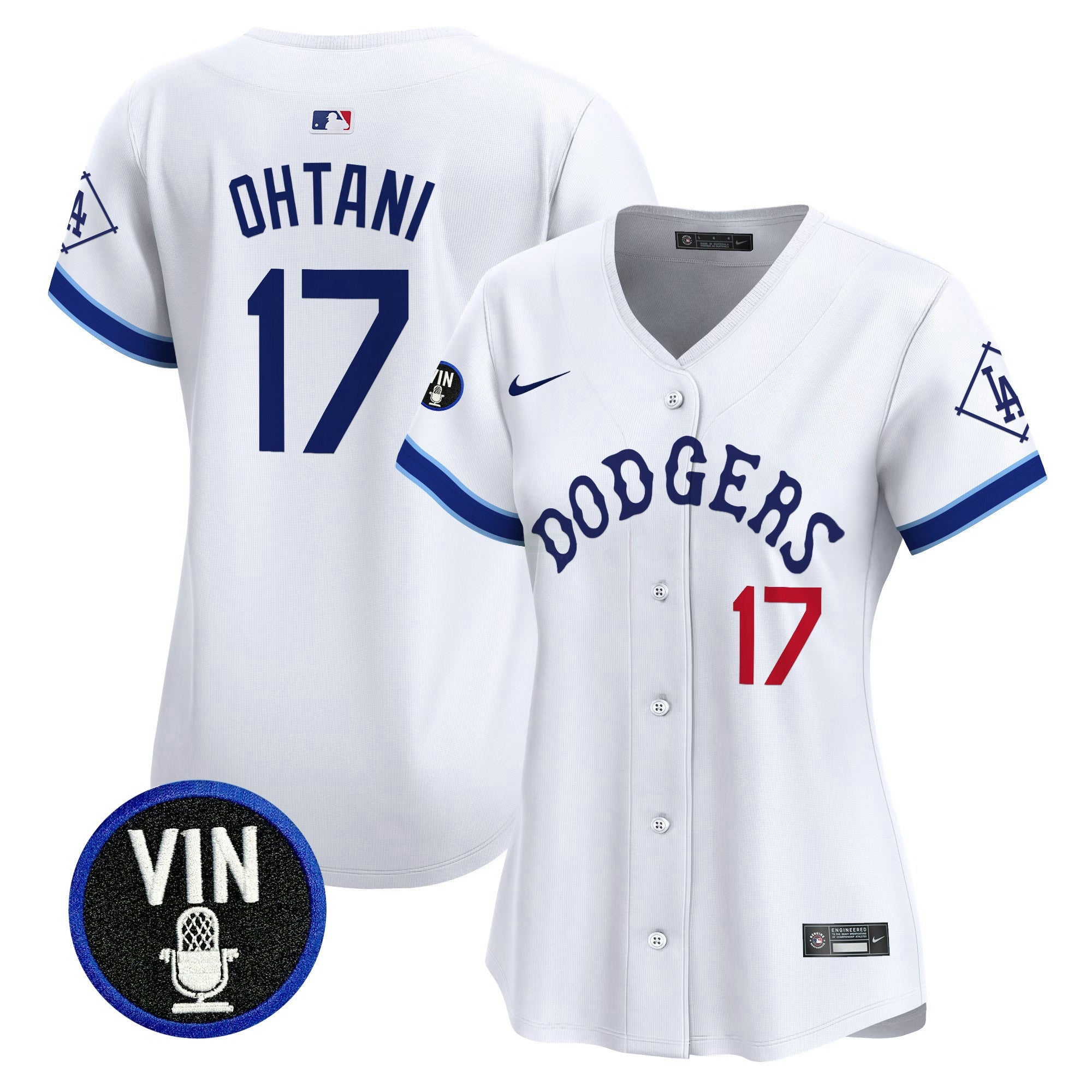 Camisa MLB Women’s Tribute Vin Scully Patch Vapor Premier Limited Jersey