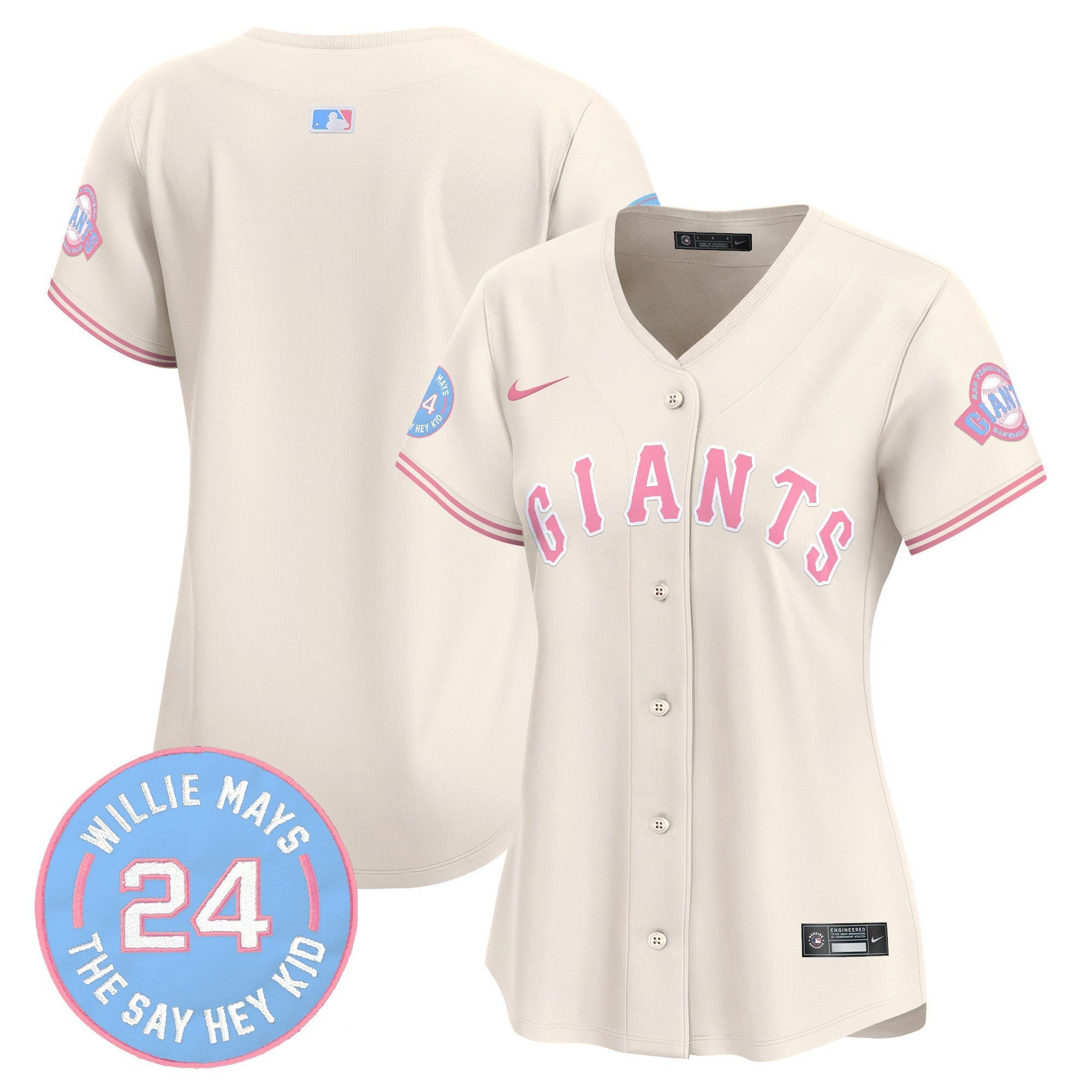 Camisa MLB Women’s Unisex San Francisco Bubblegum Pink Vapor Premier Limited Jersey
