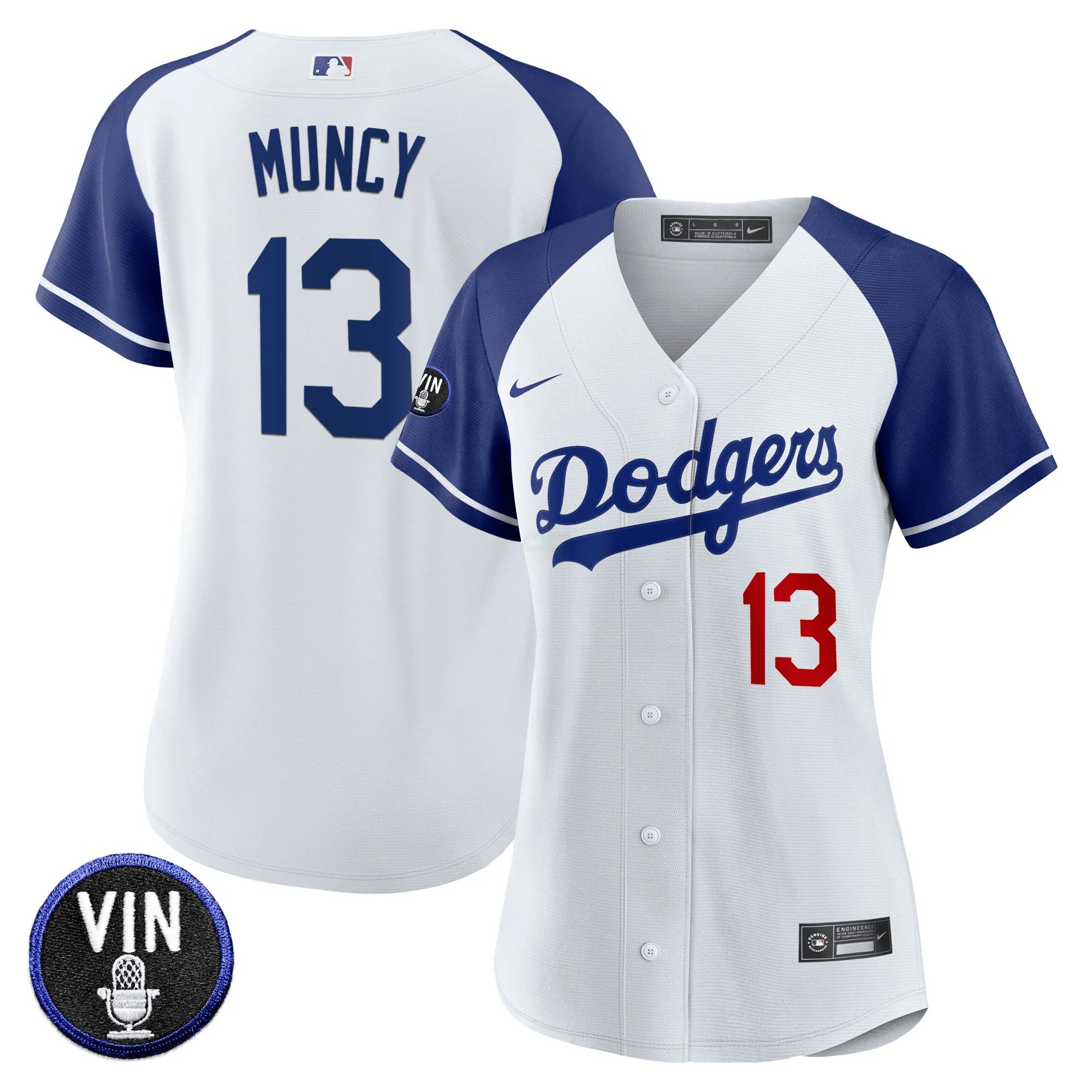 Camisa MLB Women’s Vin Scully Patch Jersey