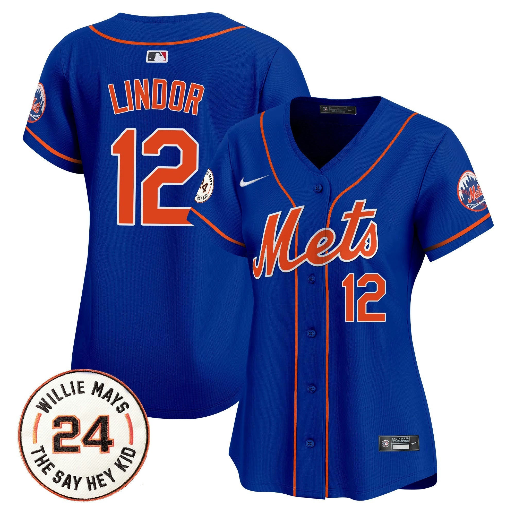 Camisa MLB Women’s Willie Mays Patch Vapor Premier Limited Jersey