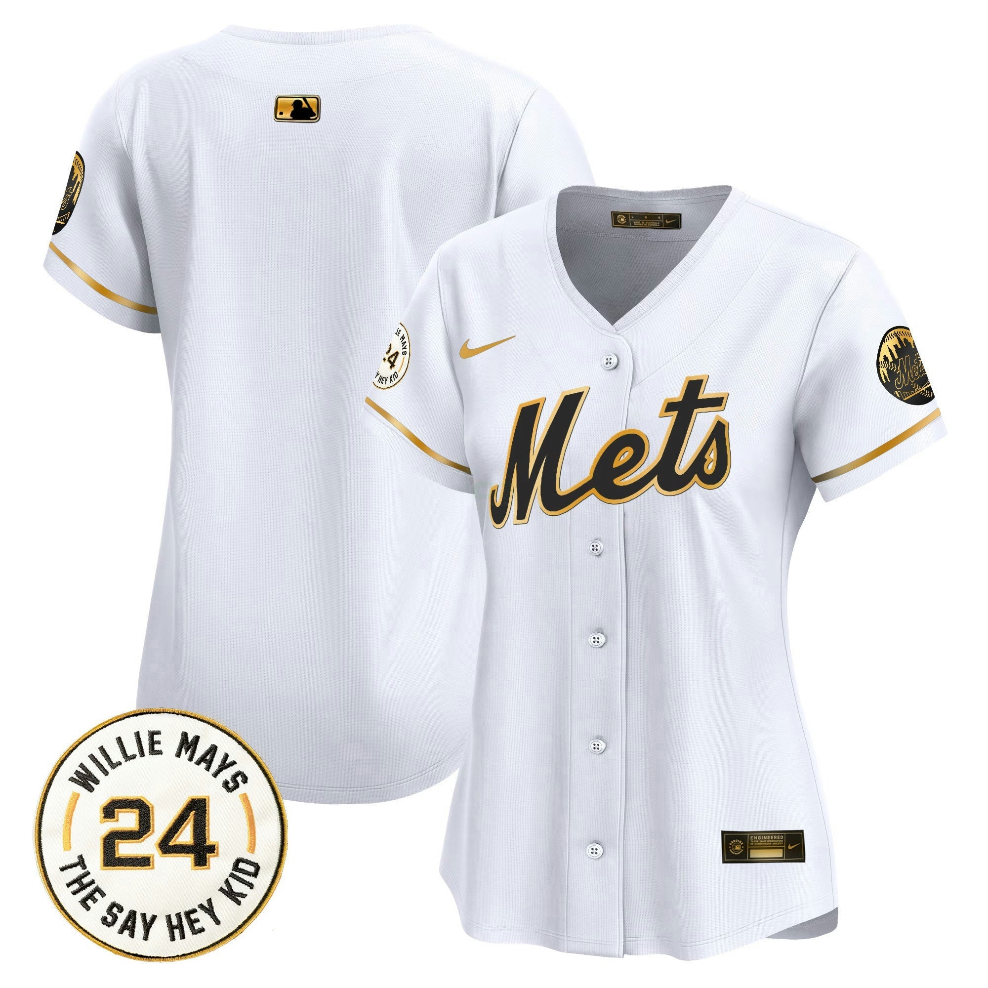 Camisa MLB Women’s Willie Mays Patch Vapor Premier Limited Jersey