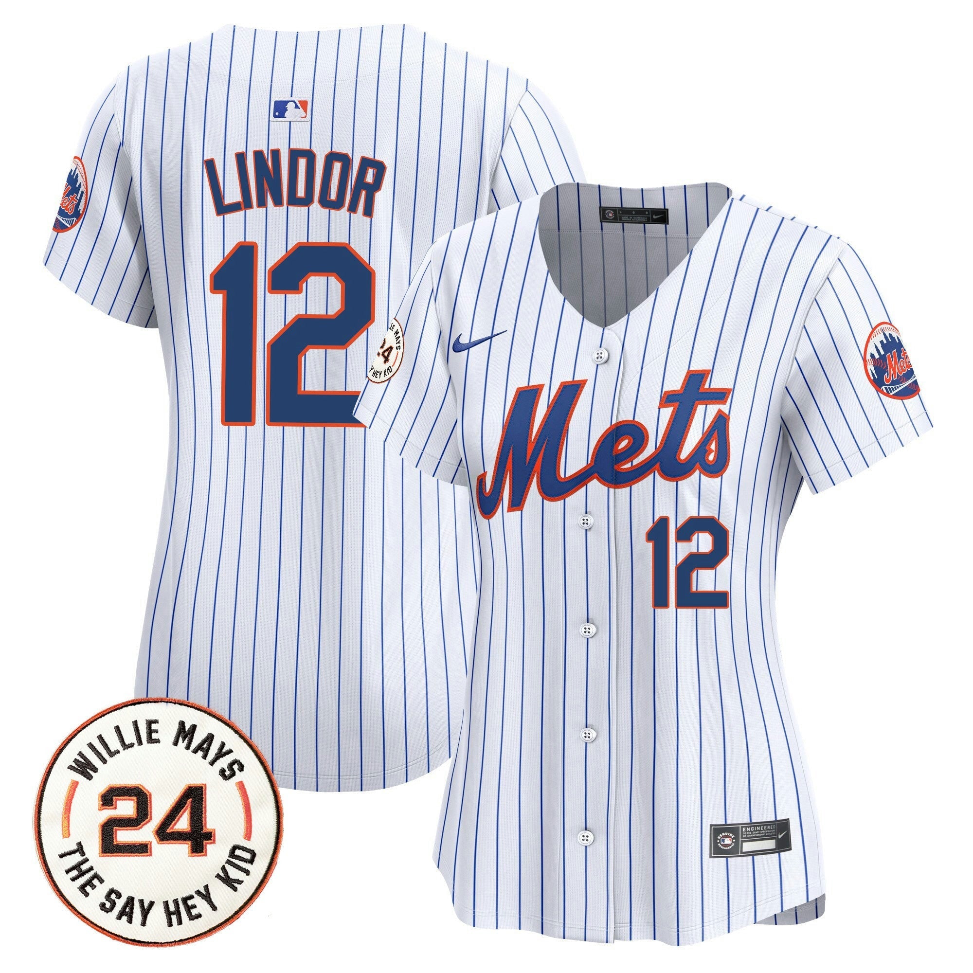 Camisa MLB Women’s Willie Mays Patch Vapor Premier Limited Jersey